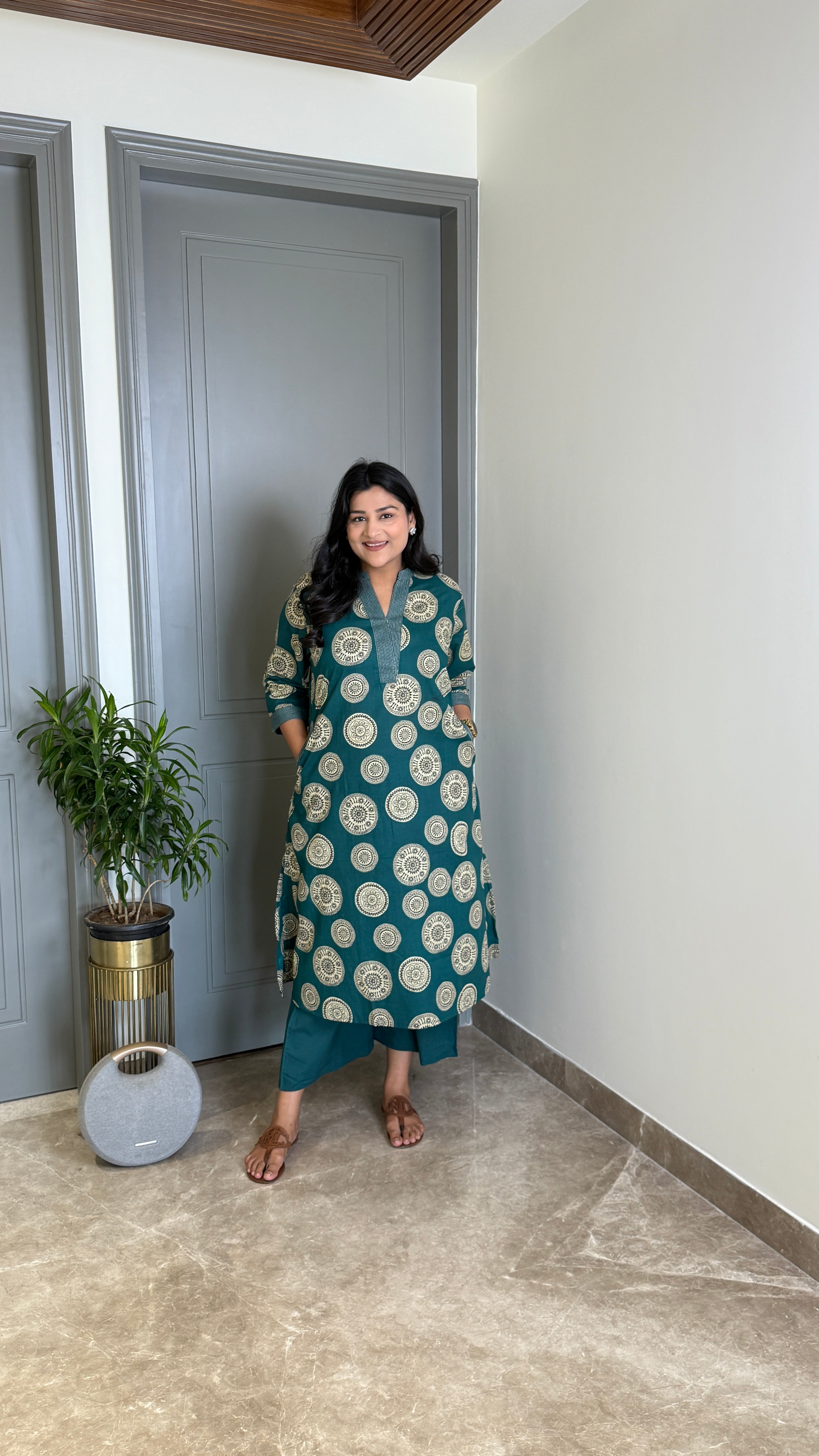 Bagh Teal Kurta Pants