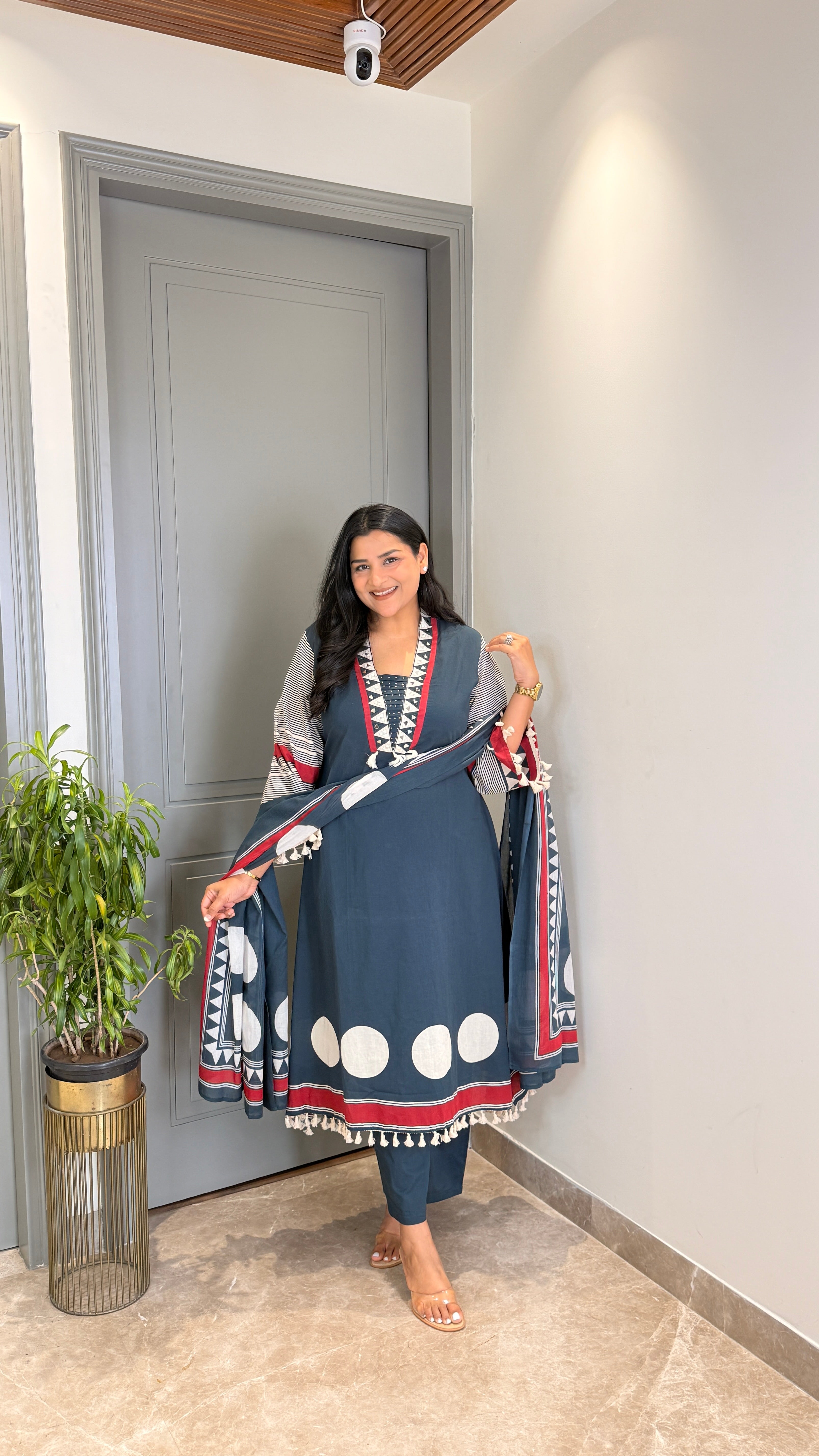 Raama Polka Pure Cotton Suit Set shrisa.in