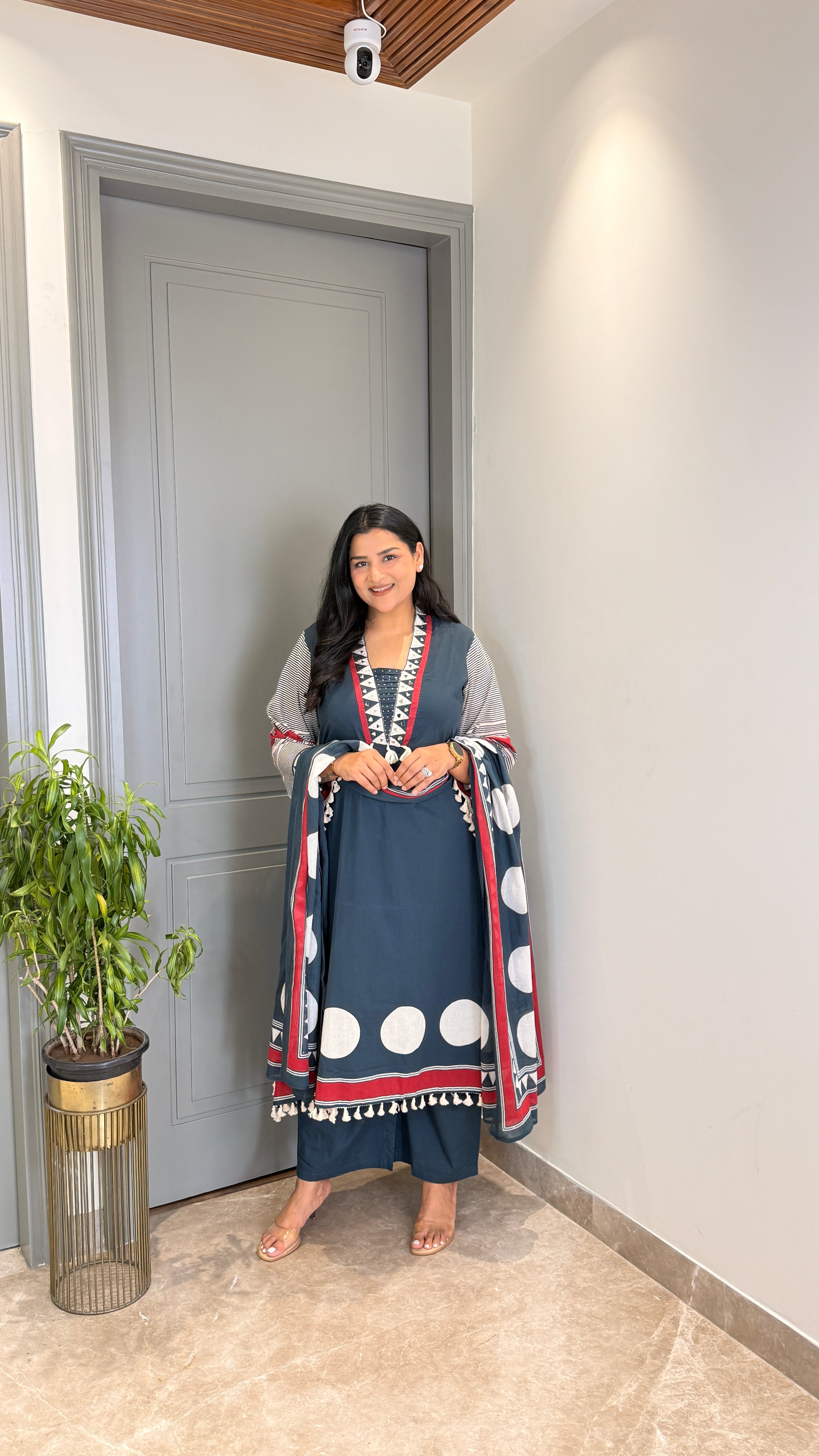 Raama Polka Pure Cotton Suit Set shrisa.in