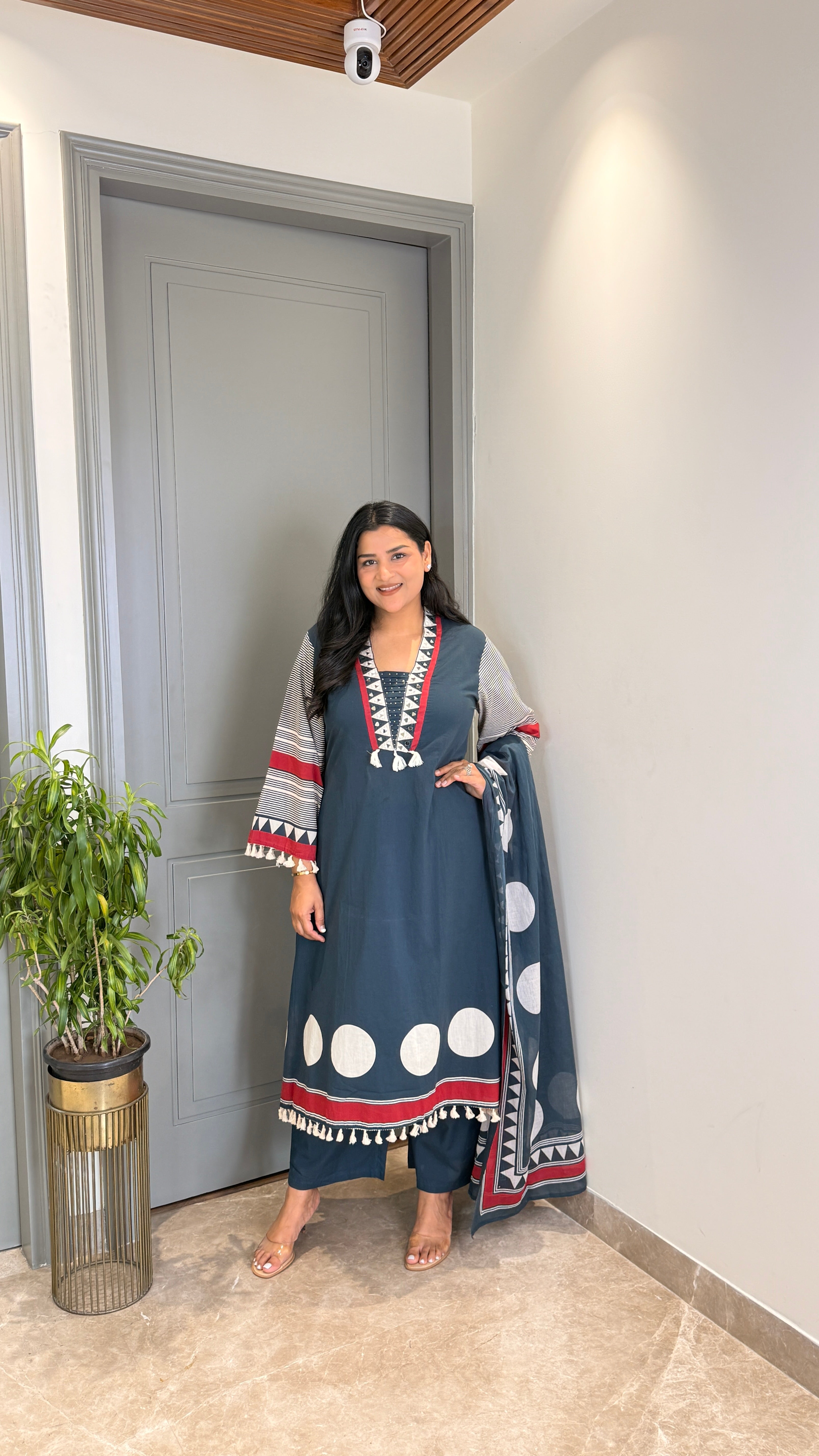 Raama Polka Pure Cotton Suit Set shrisa.in