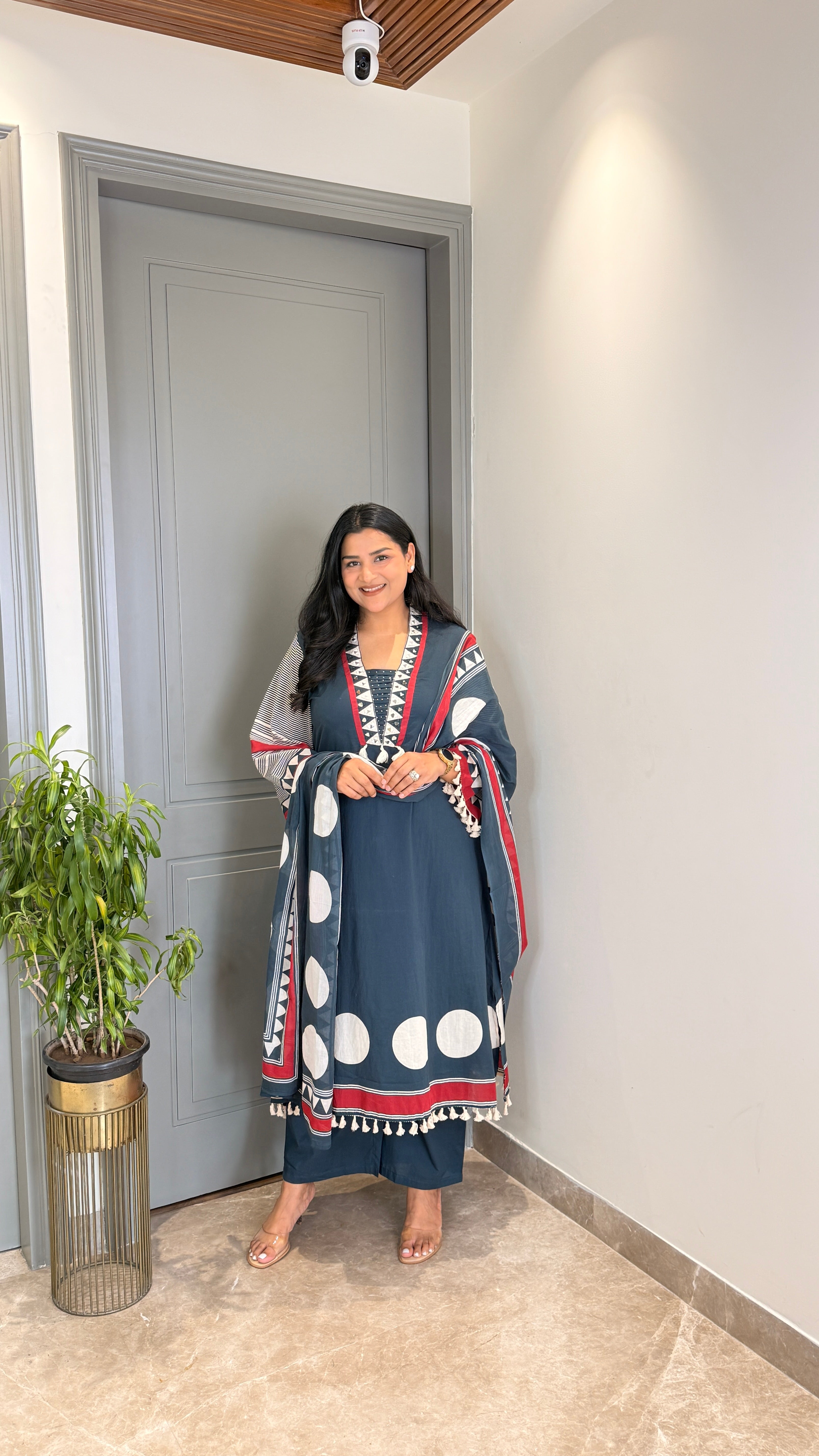 Raama Polka Pure Cotton Suit Set shrisa.in