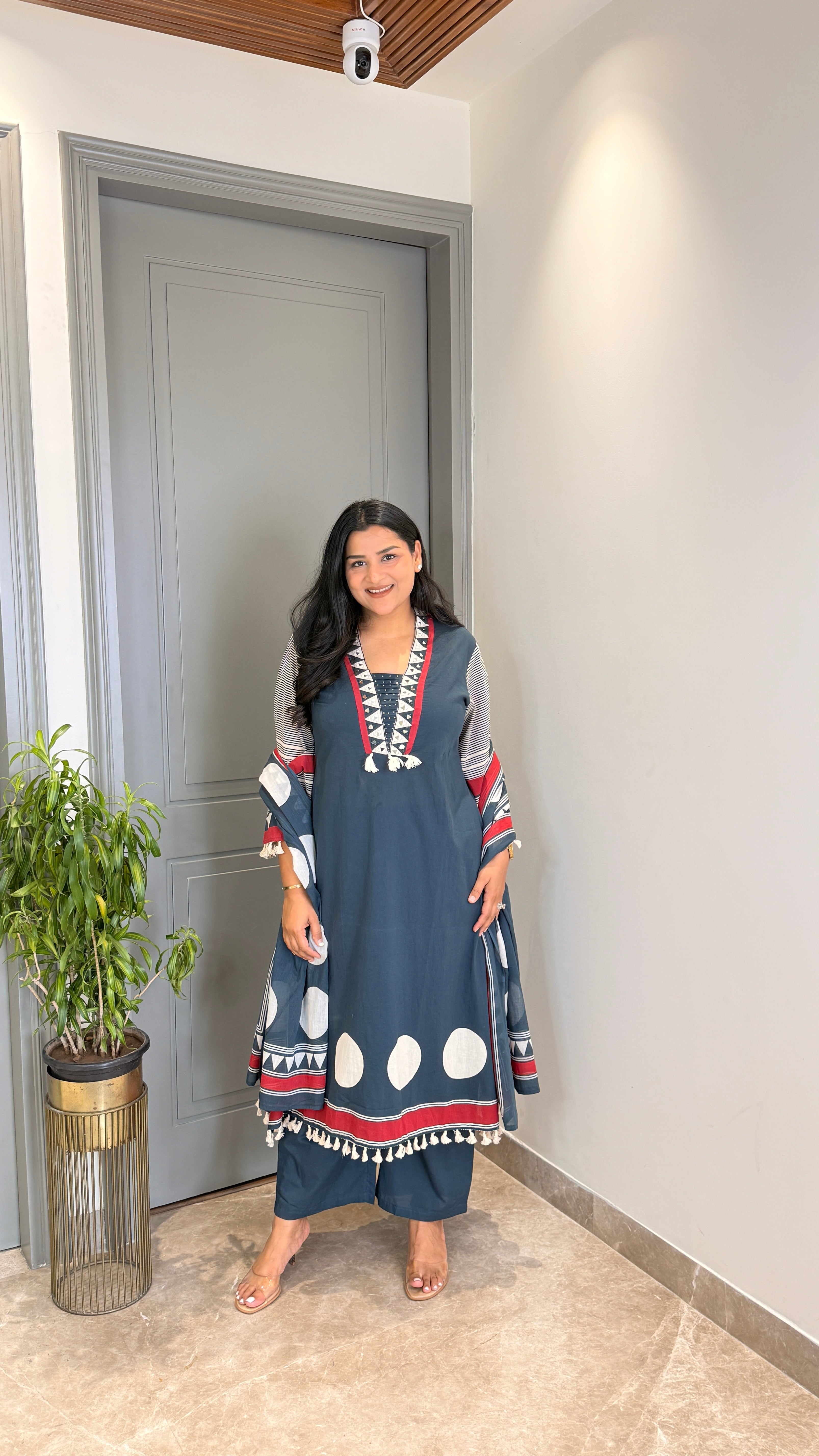 Raama Polka Pure Cotton Suit Set shrisa.in