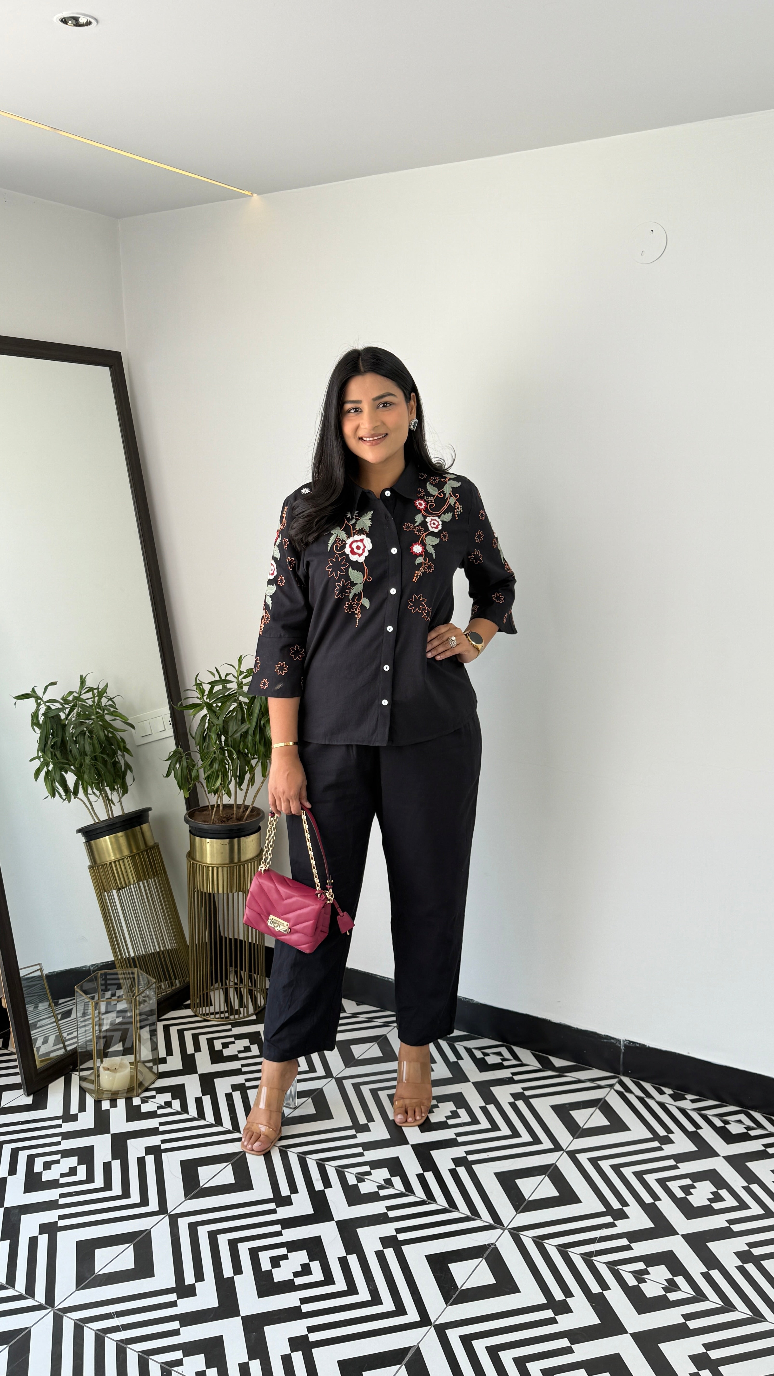 Molly Black Cord Set