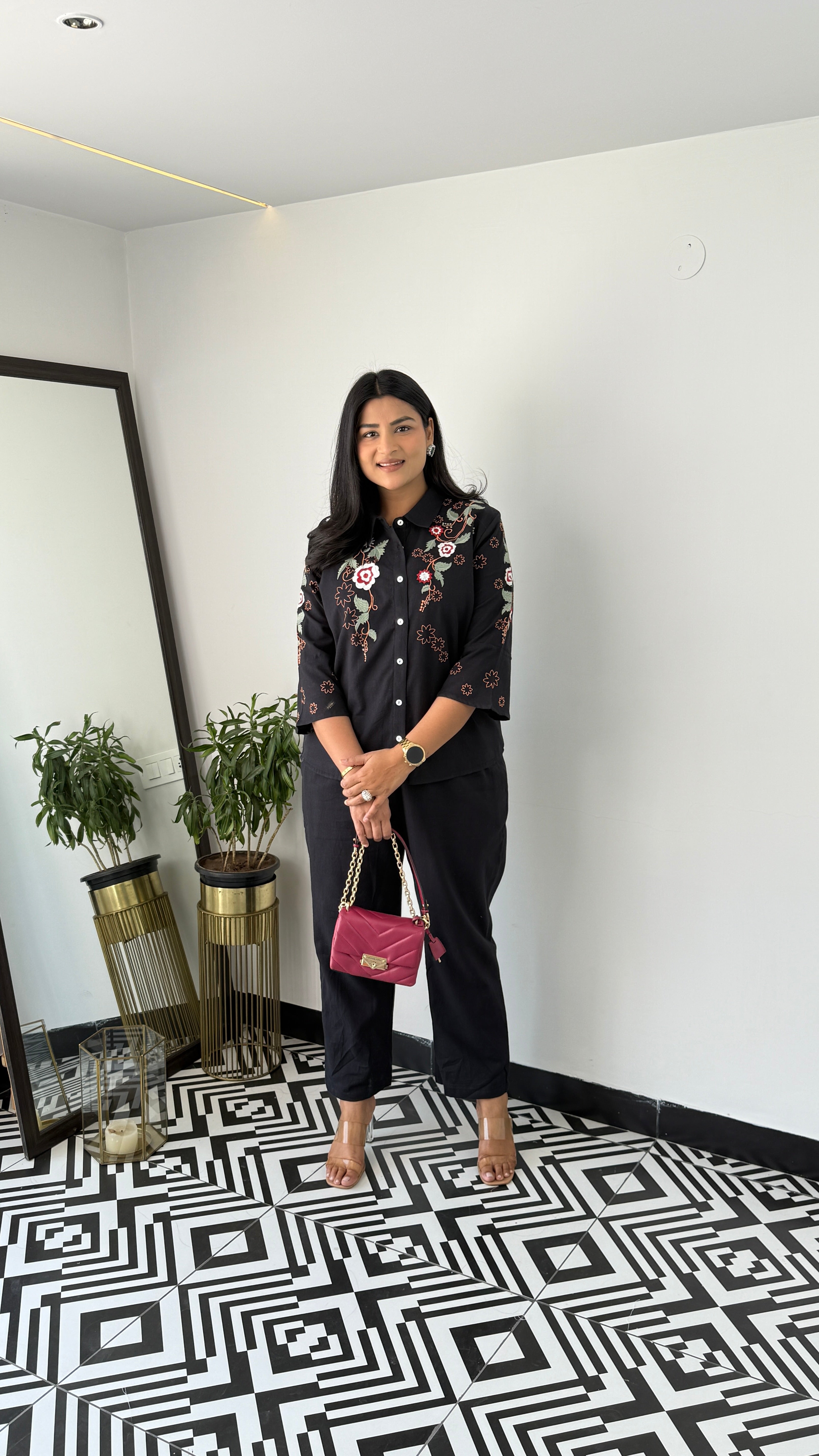 Molly Black Cord Set