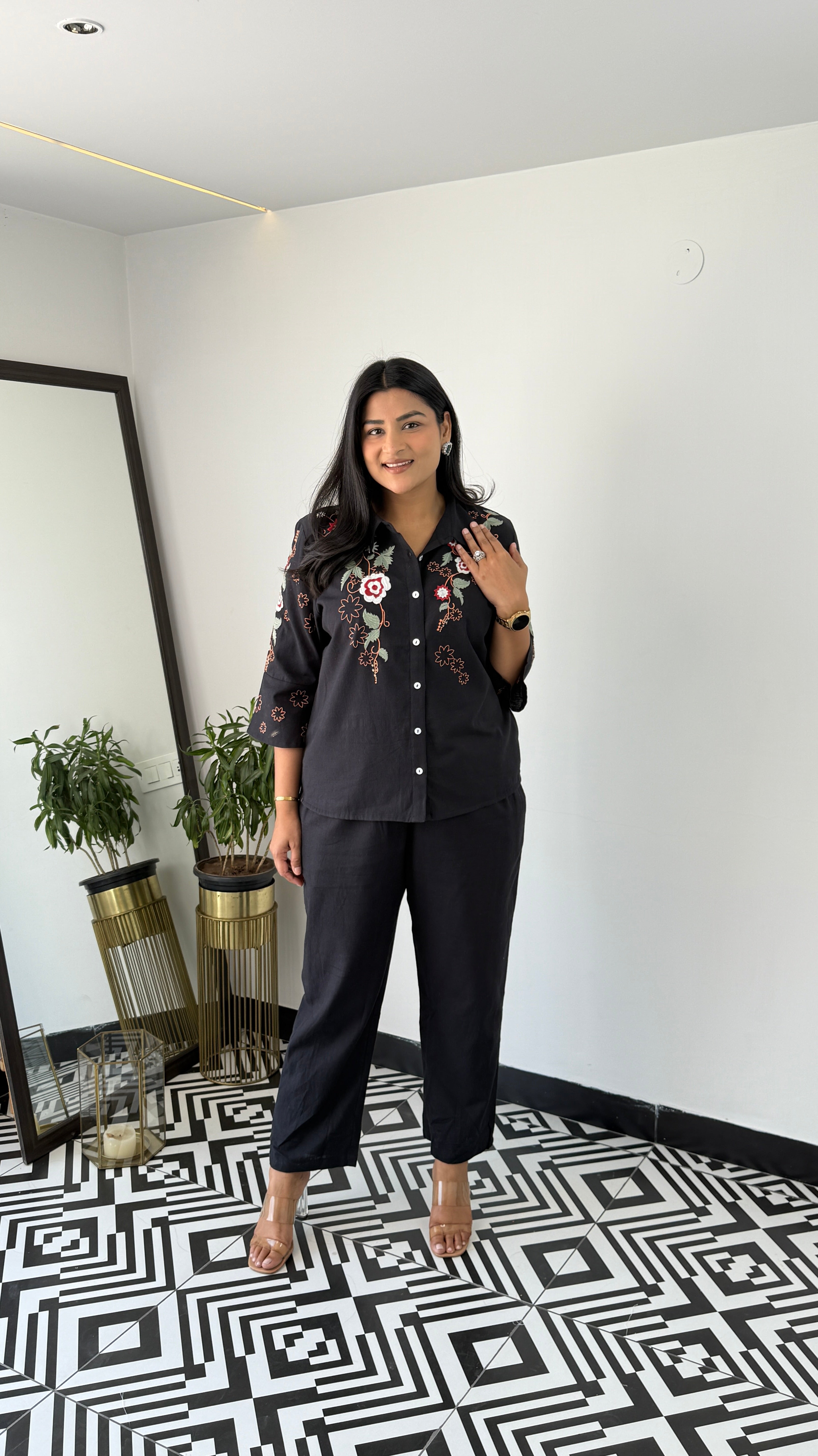 Molly Black Cord Set