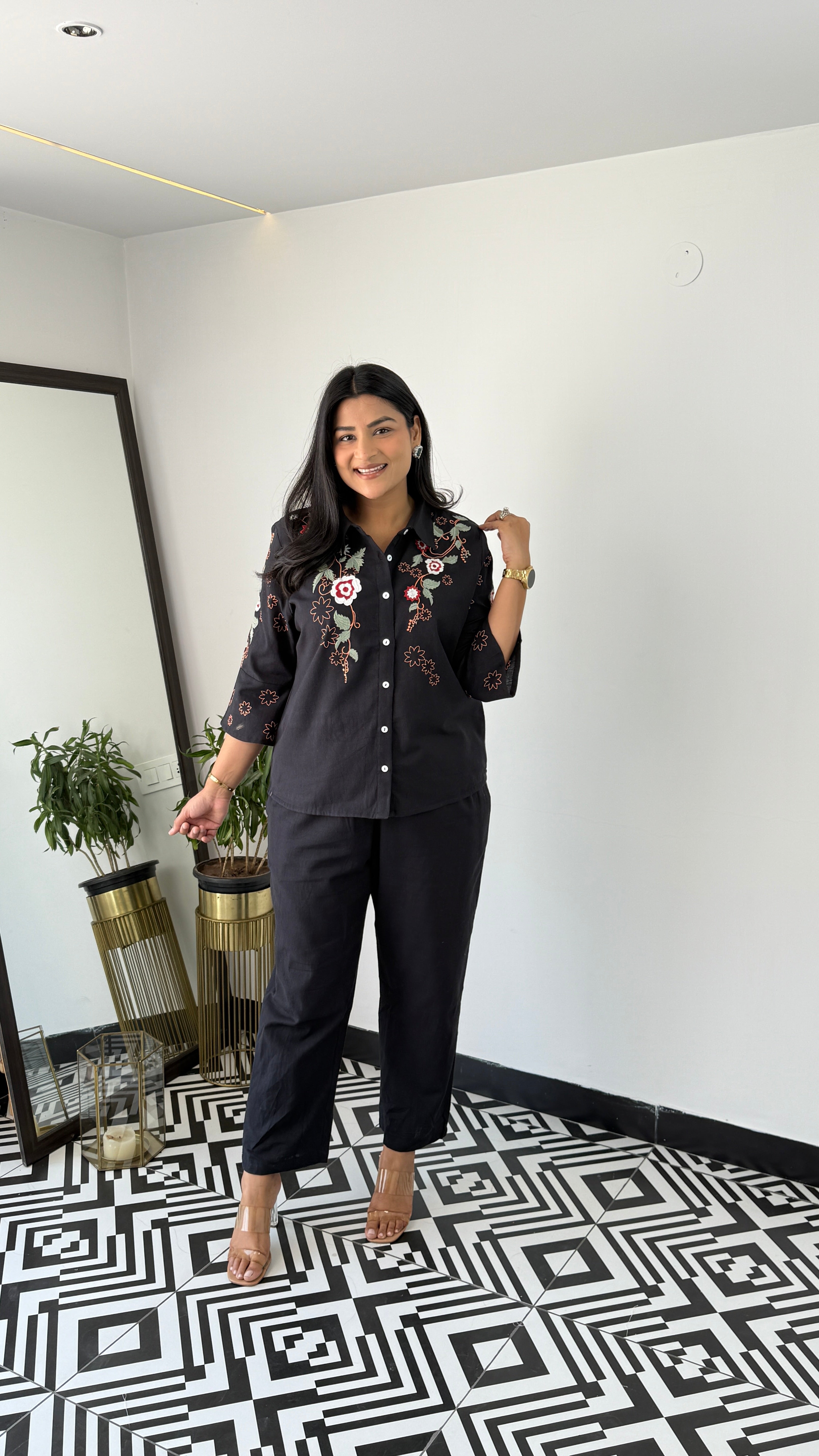 Molly Black Cord Set