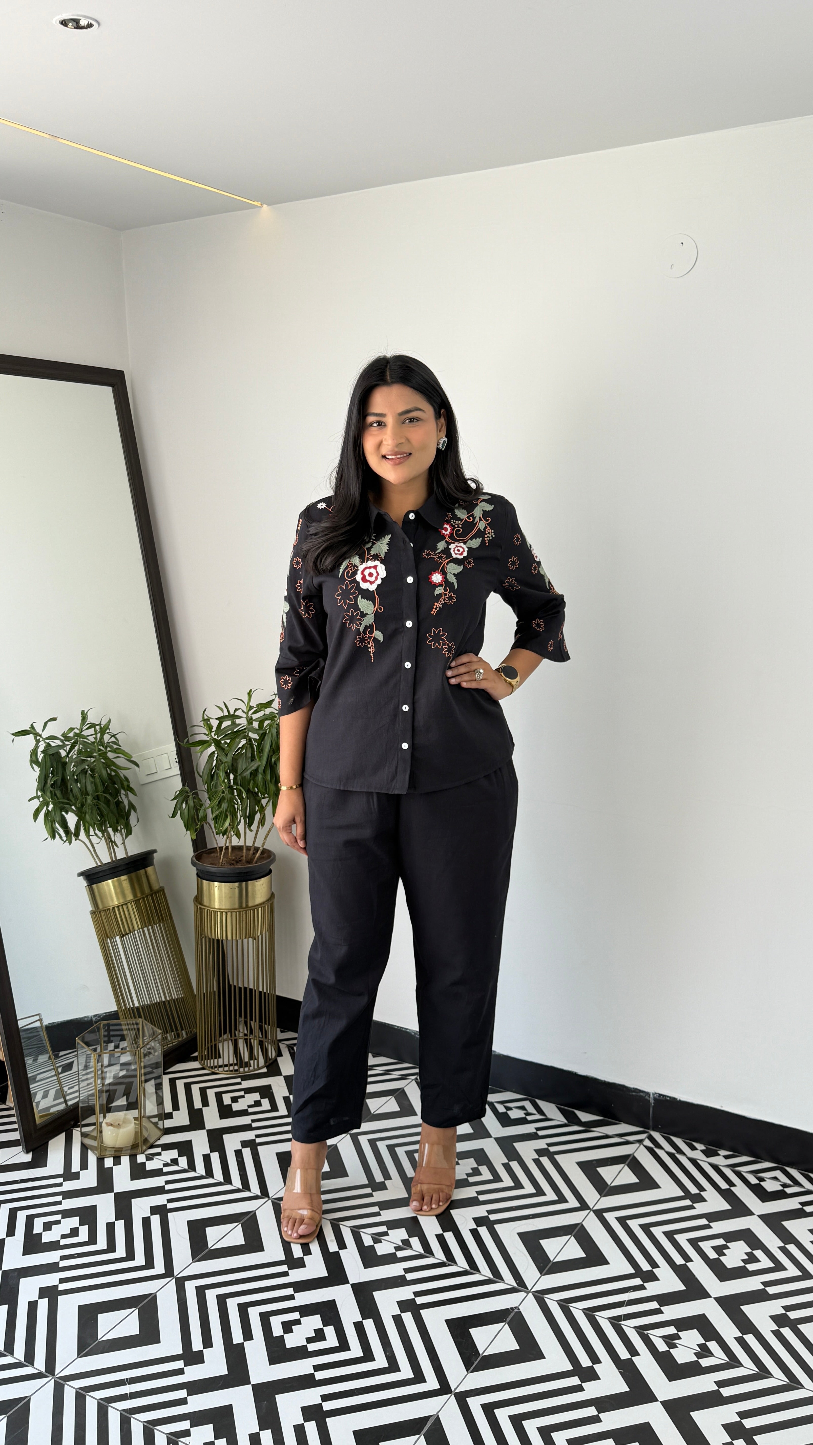 Molly Black Cord Set