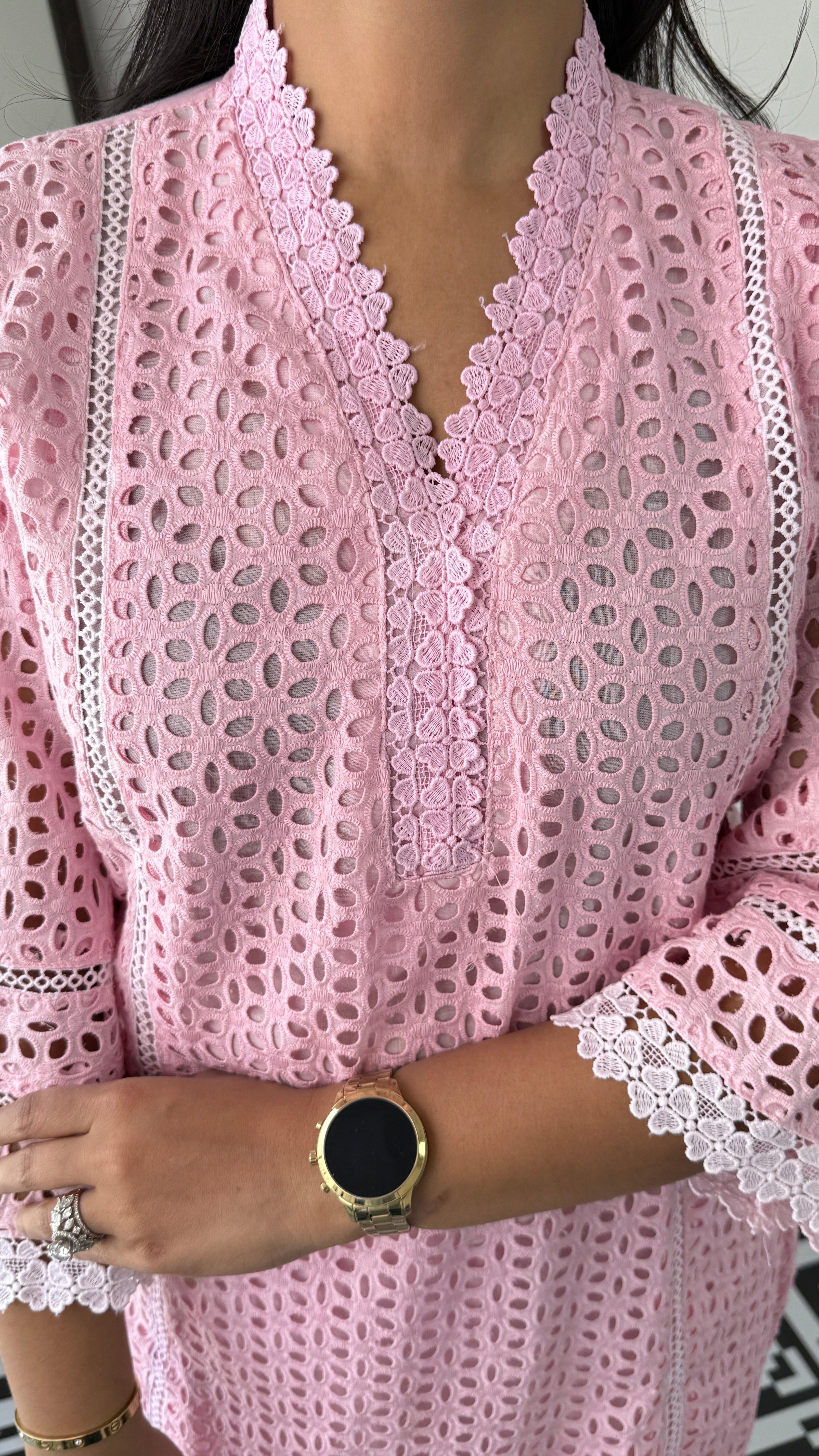 Pink Schifli Cord Set