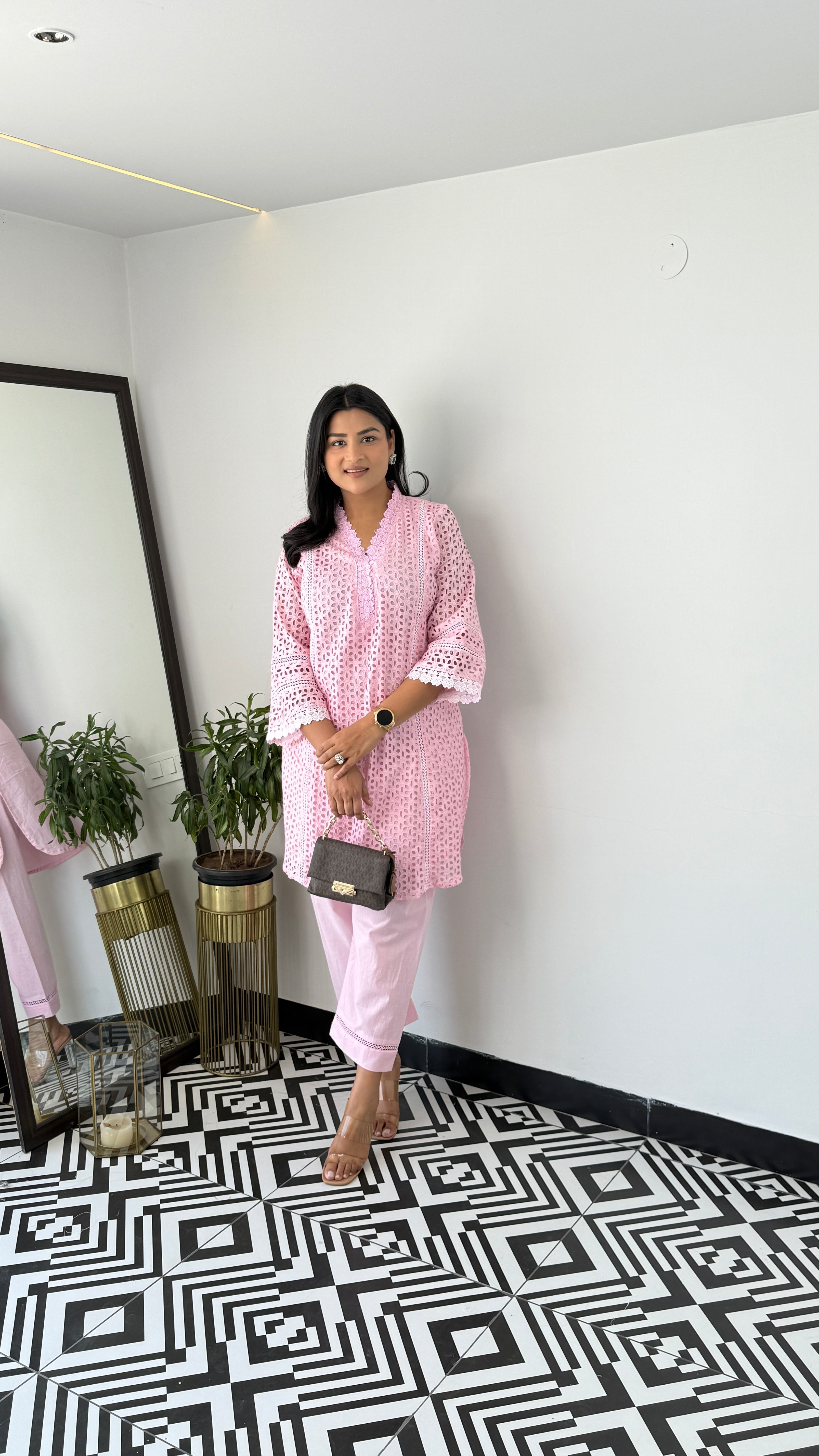 Pink Schifli Cord Set