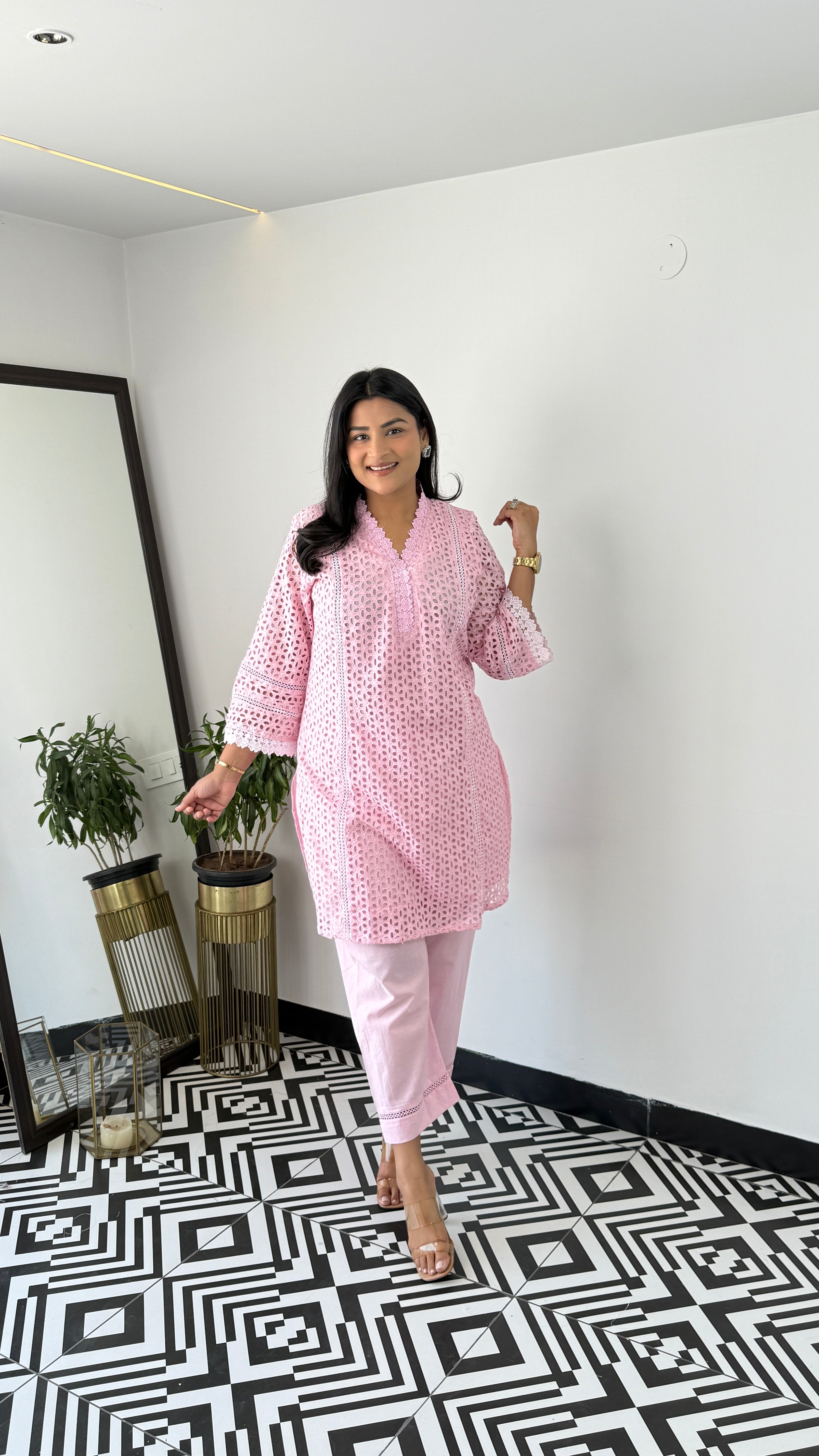 Pink Schifli Cord Set