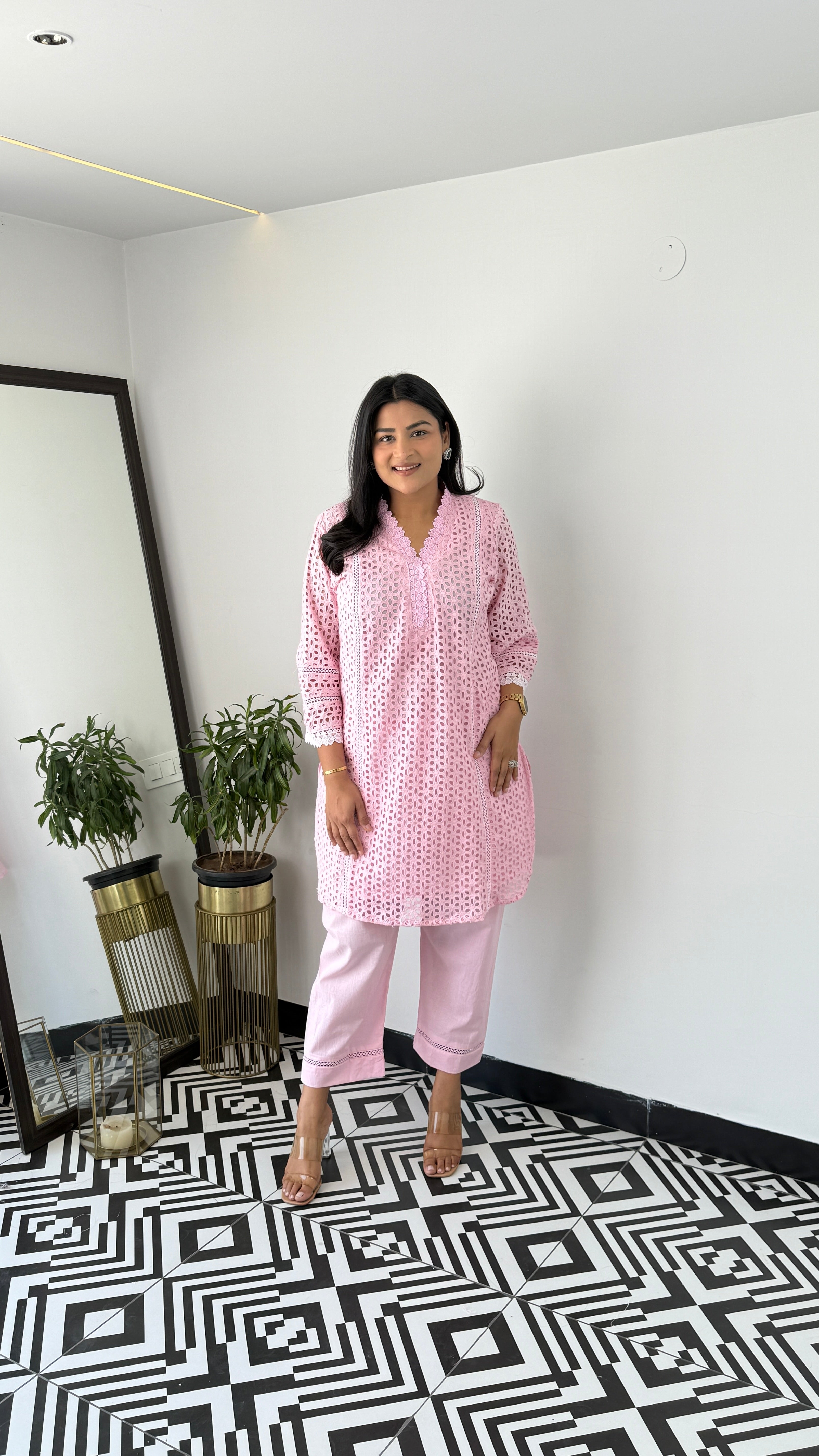 Pink Schifli Cord Set