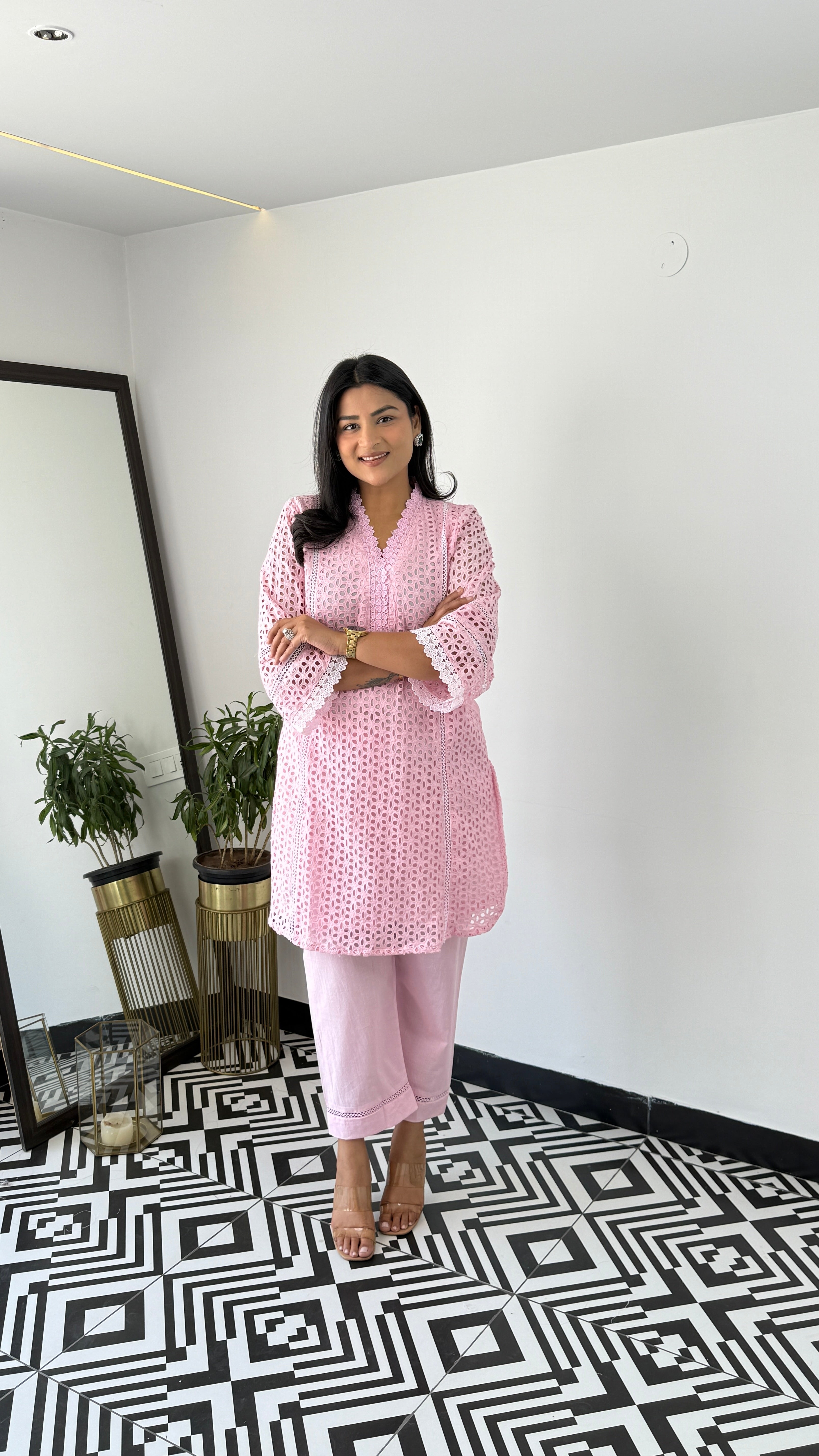 Pink Schifli Cord Set