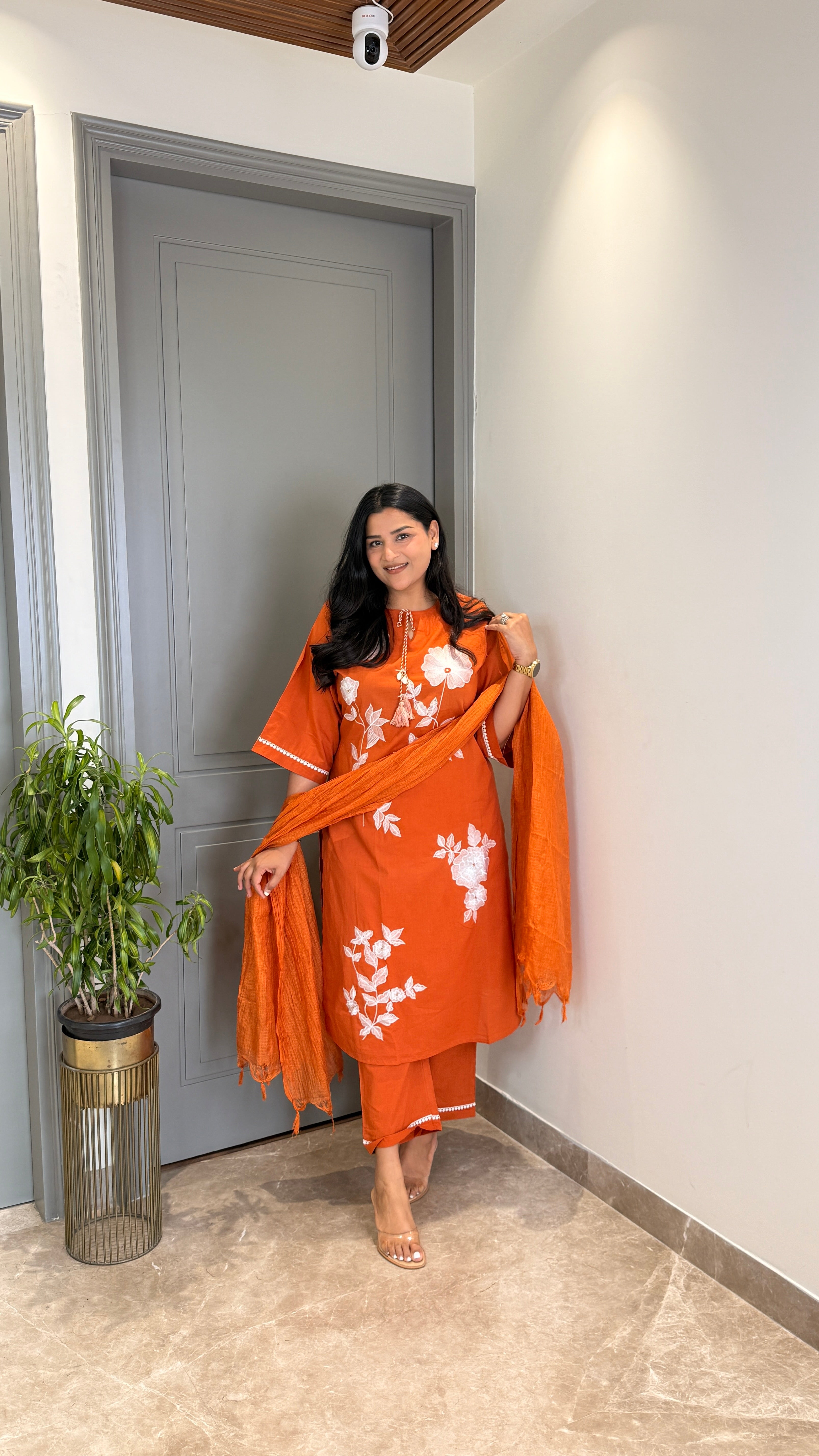 Aanya Rust Suit Set shrisa.in