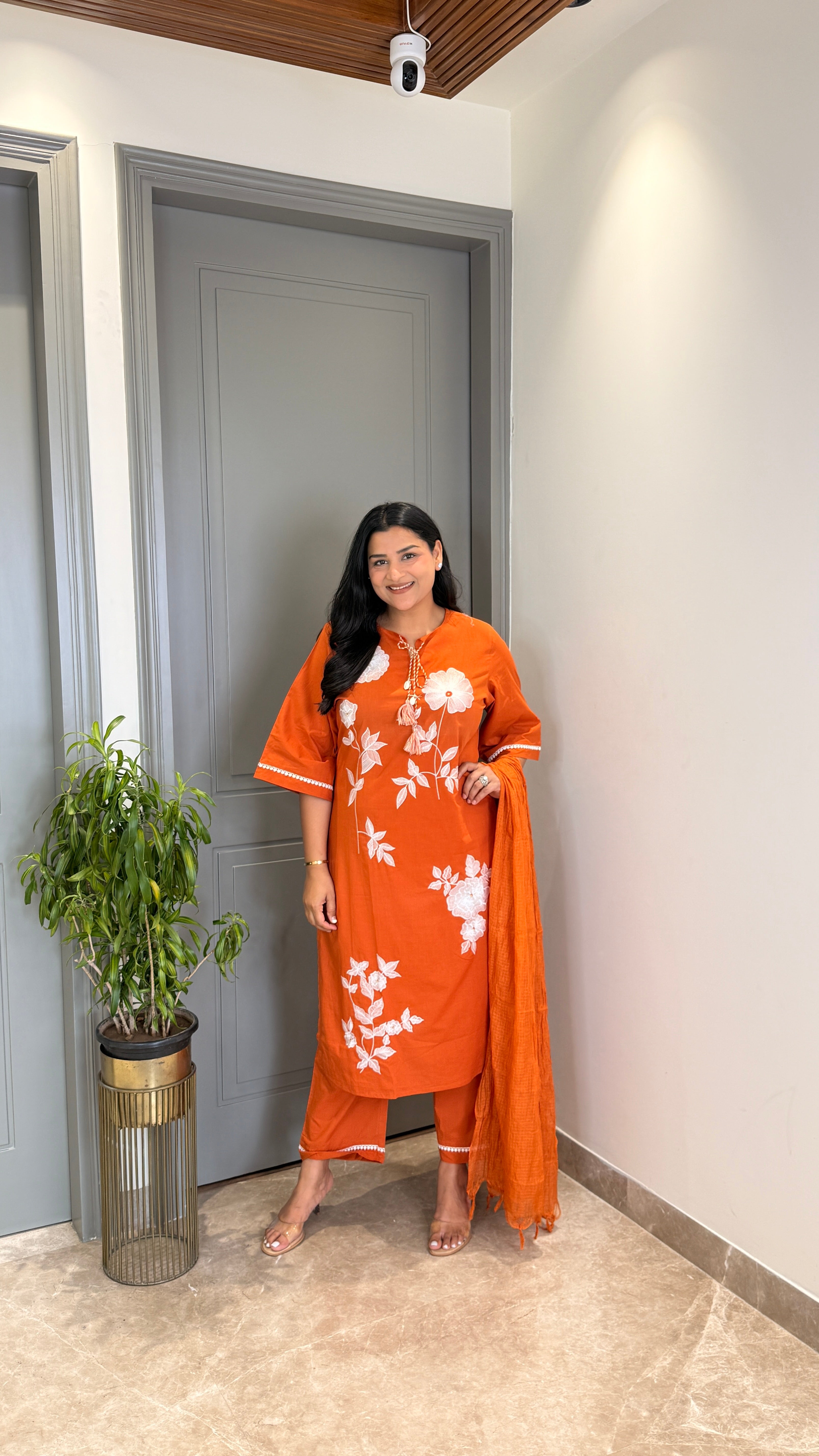Aanya Rust Suit Set shrisa.in