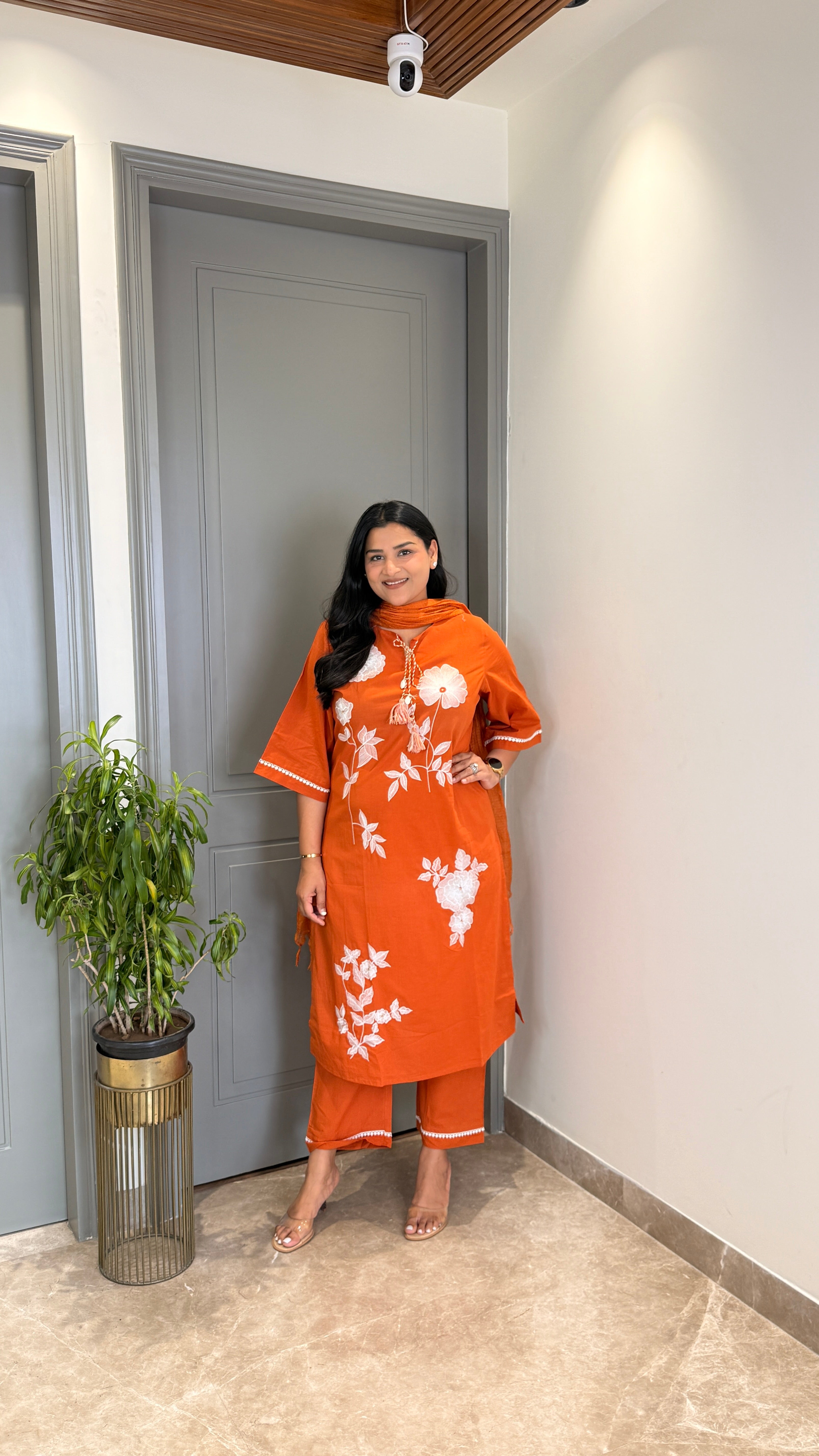Aanya Rust Suit Set shrisa.in