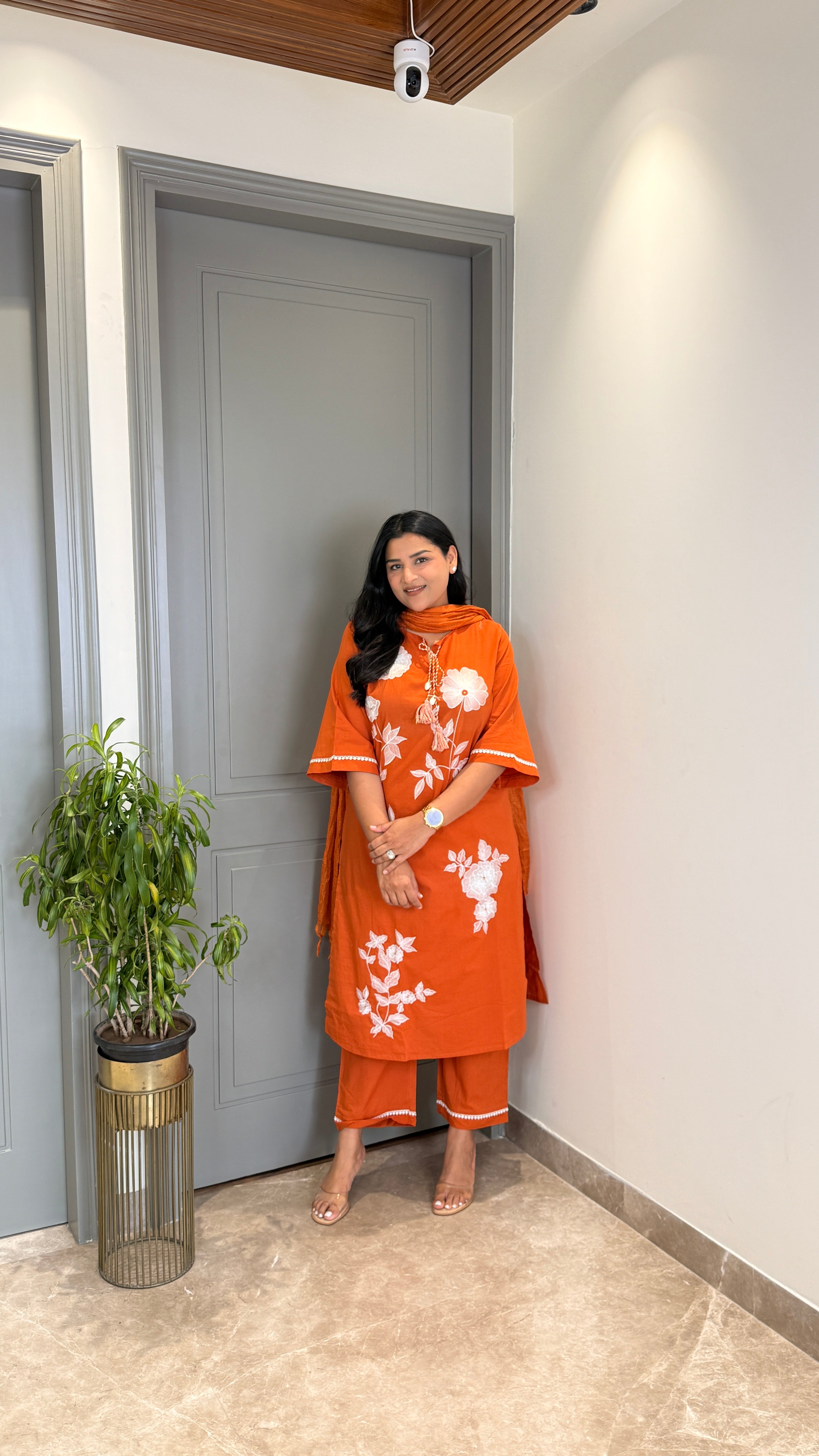 Aanya Rust Suit Set shrisa.in