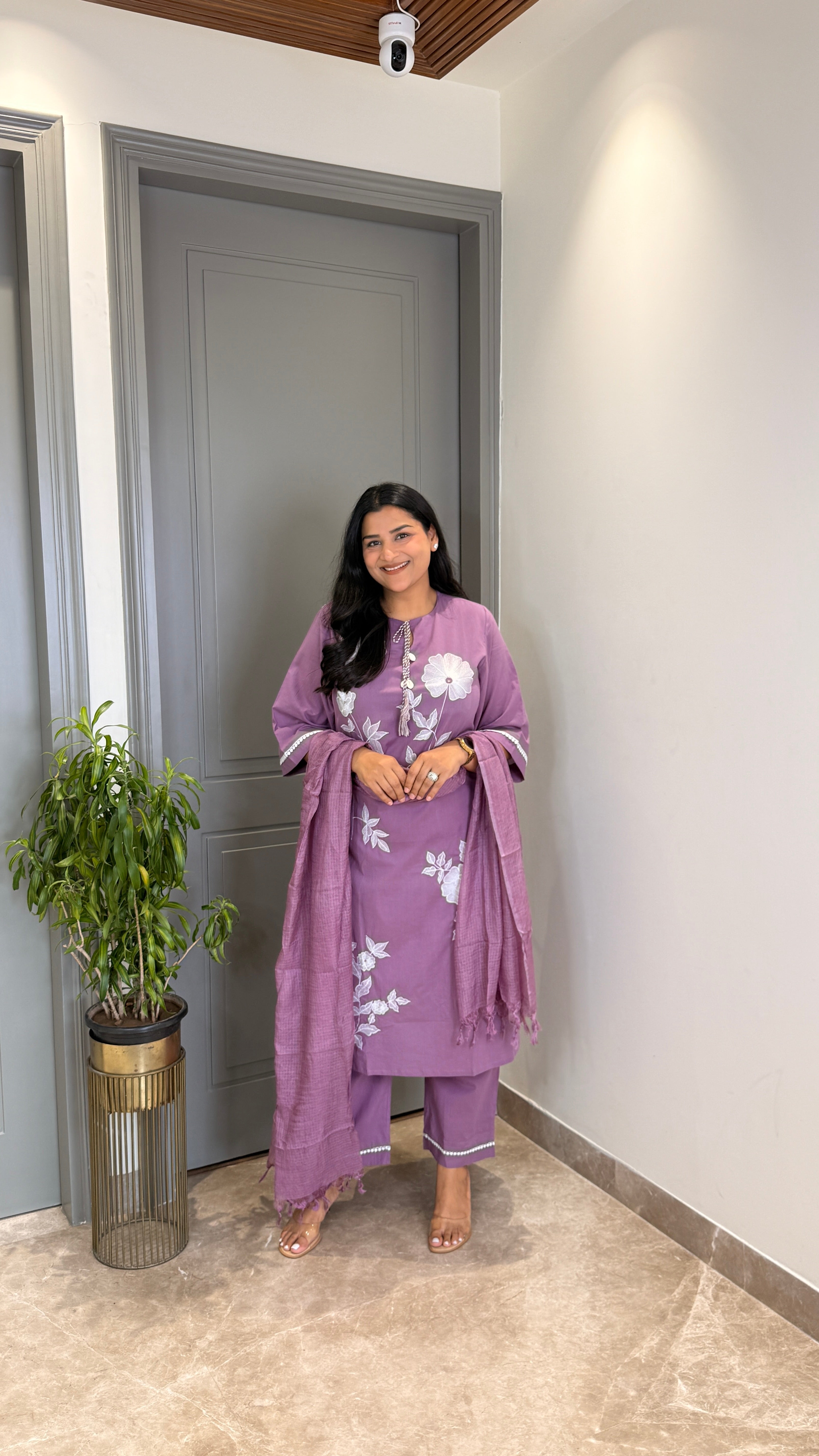 Aanya Lilac Suit Set shrisa.in