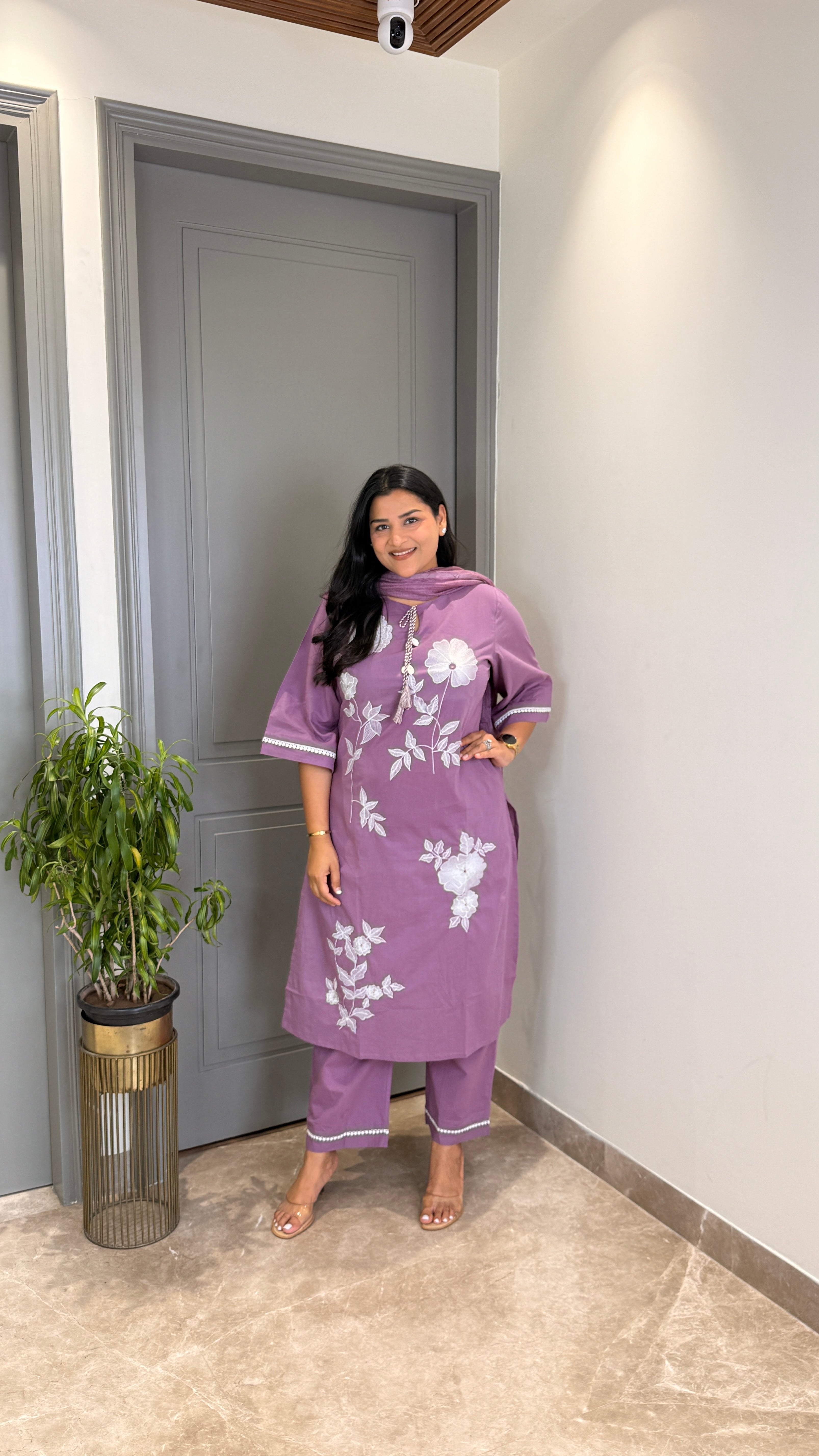 Aanya Lilac Suit Set shrisa.in
