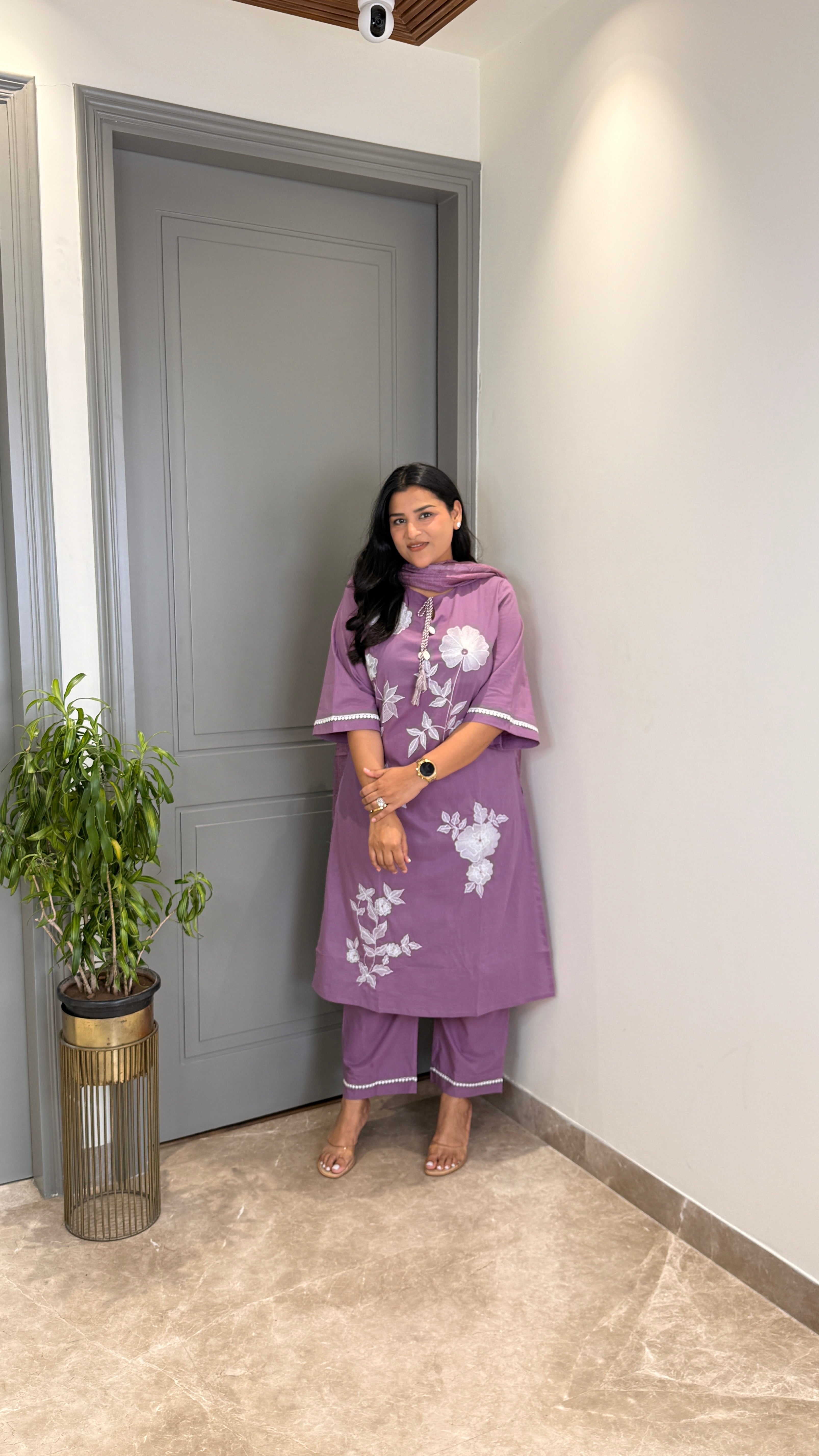 Aanya Lilac Suit Set shrisa.in