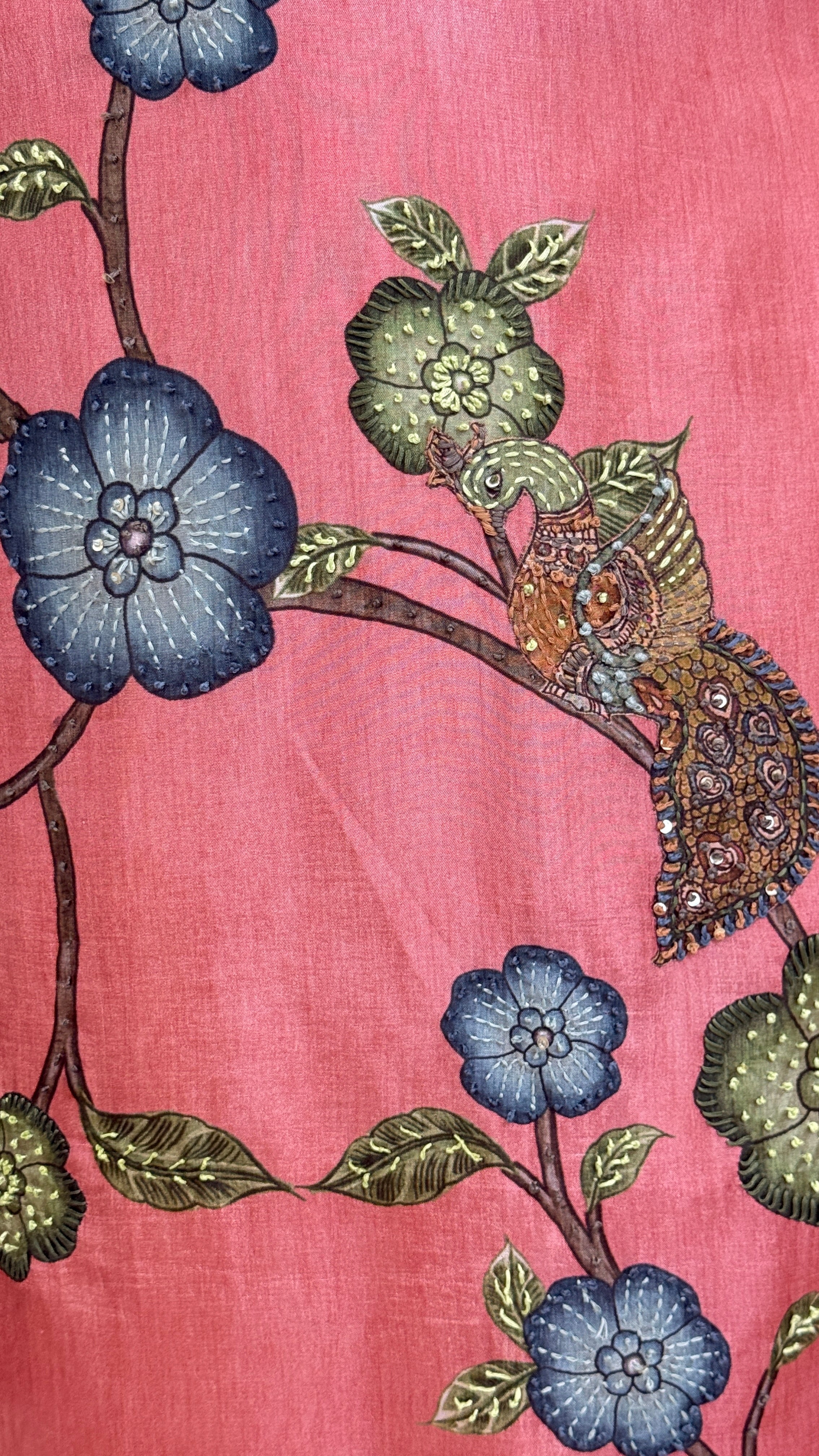 Kantha Kalamkari Rosegold Suit Set