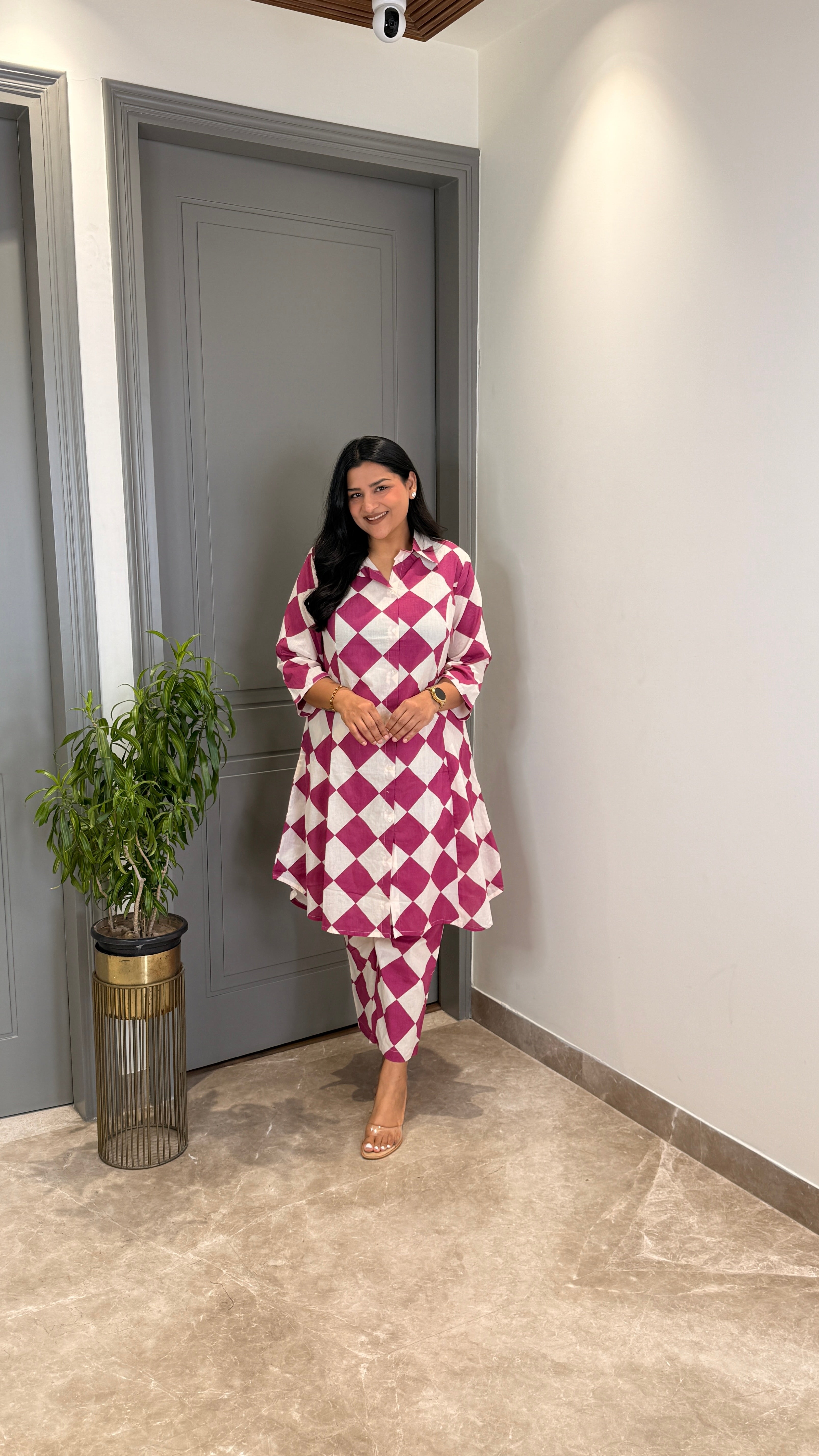 Wine Square Cotton Cord Set shrisa.in