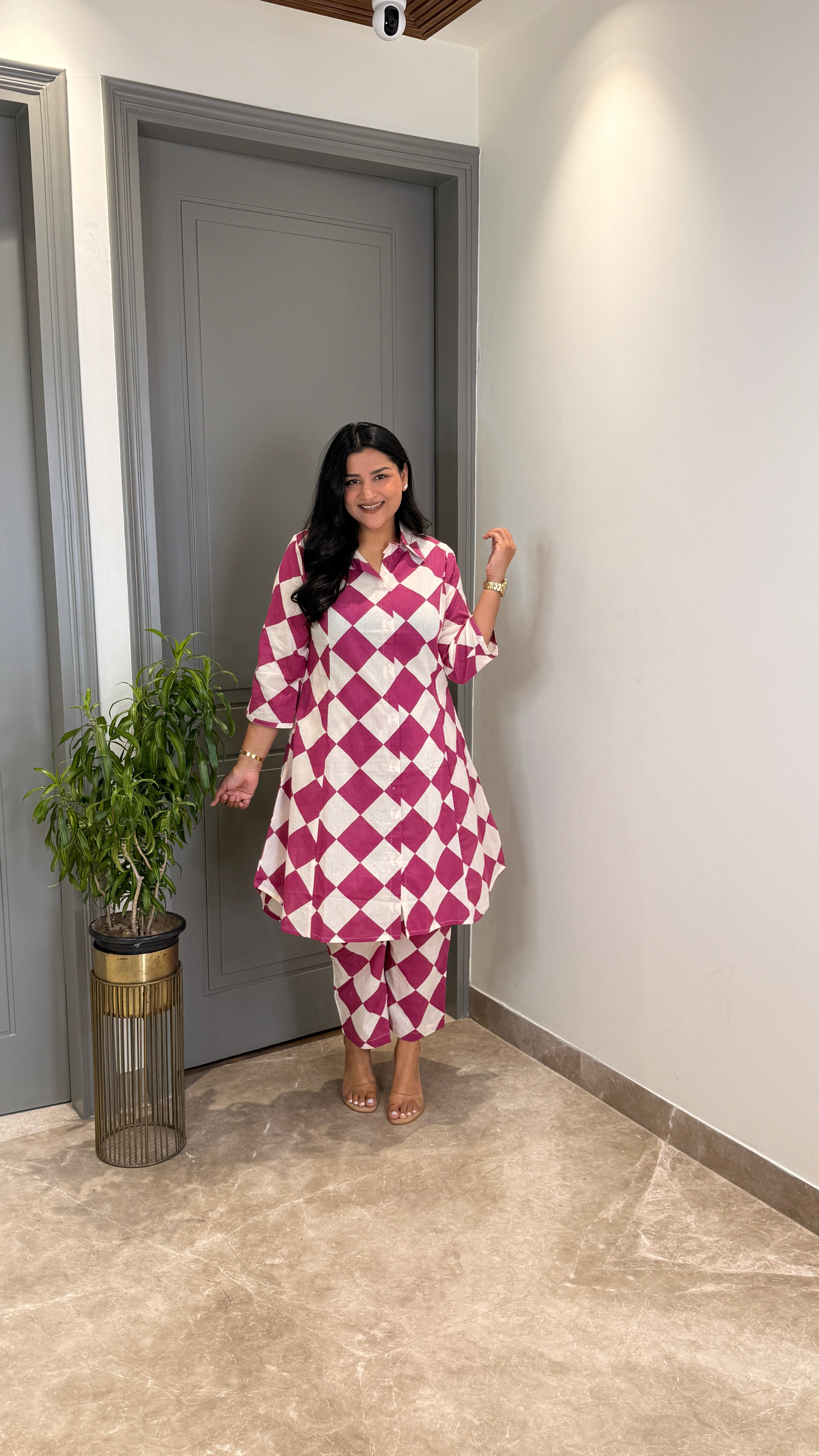 Wine Square Cotton Cord Set shrisa.in