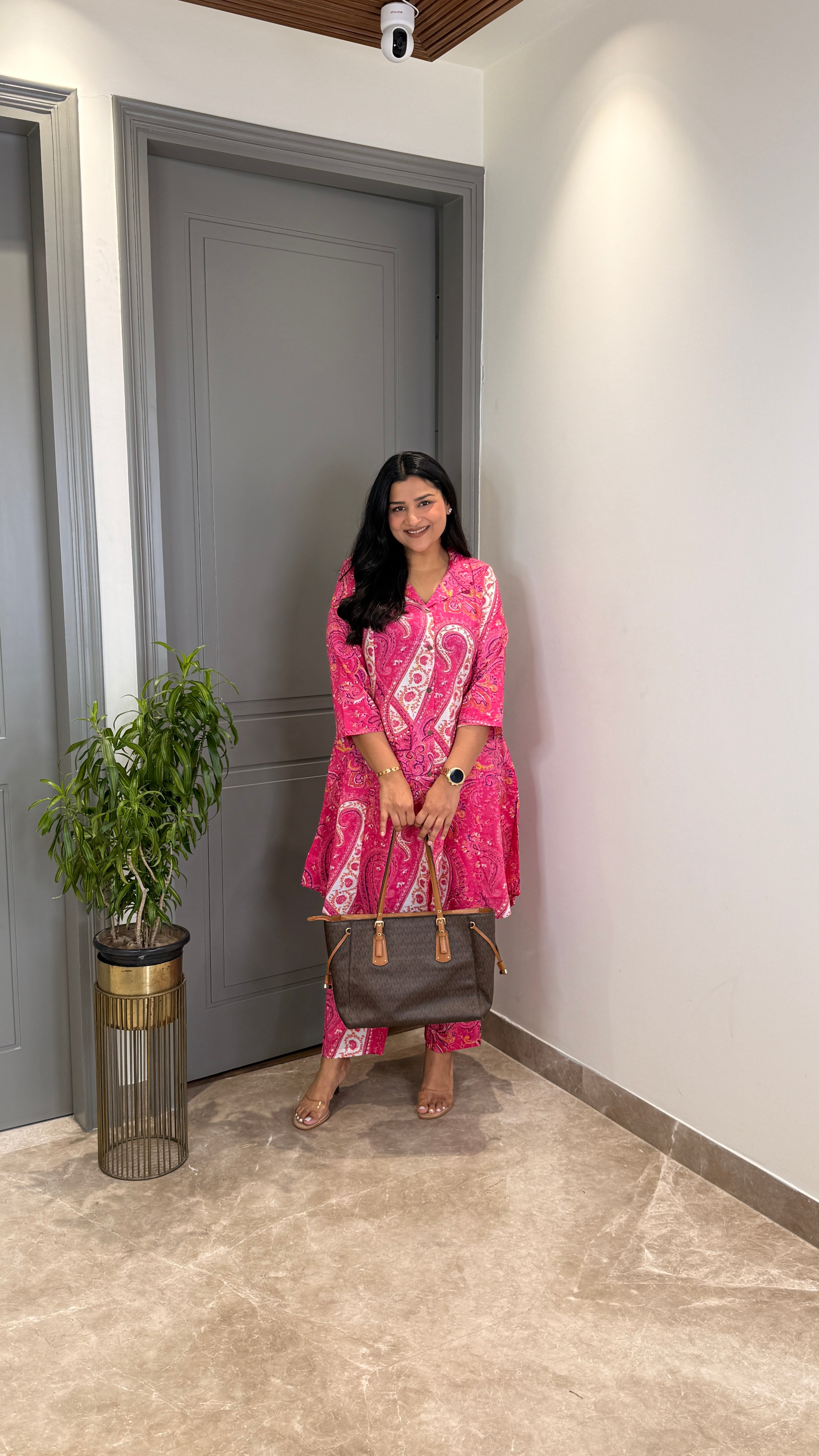 Turkish Pink Cotton Cord Set shrisa.in