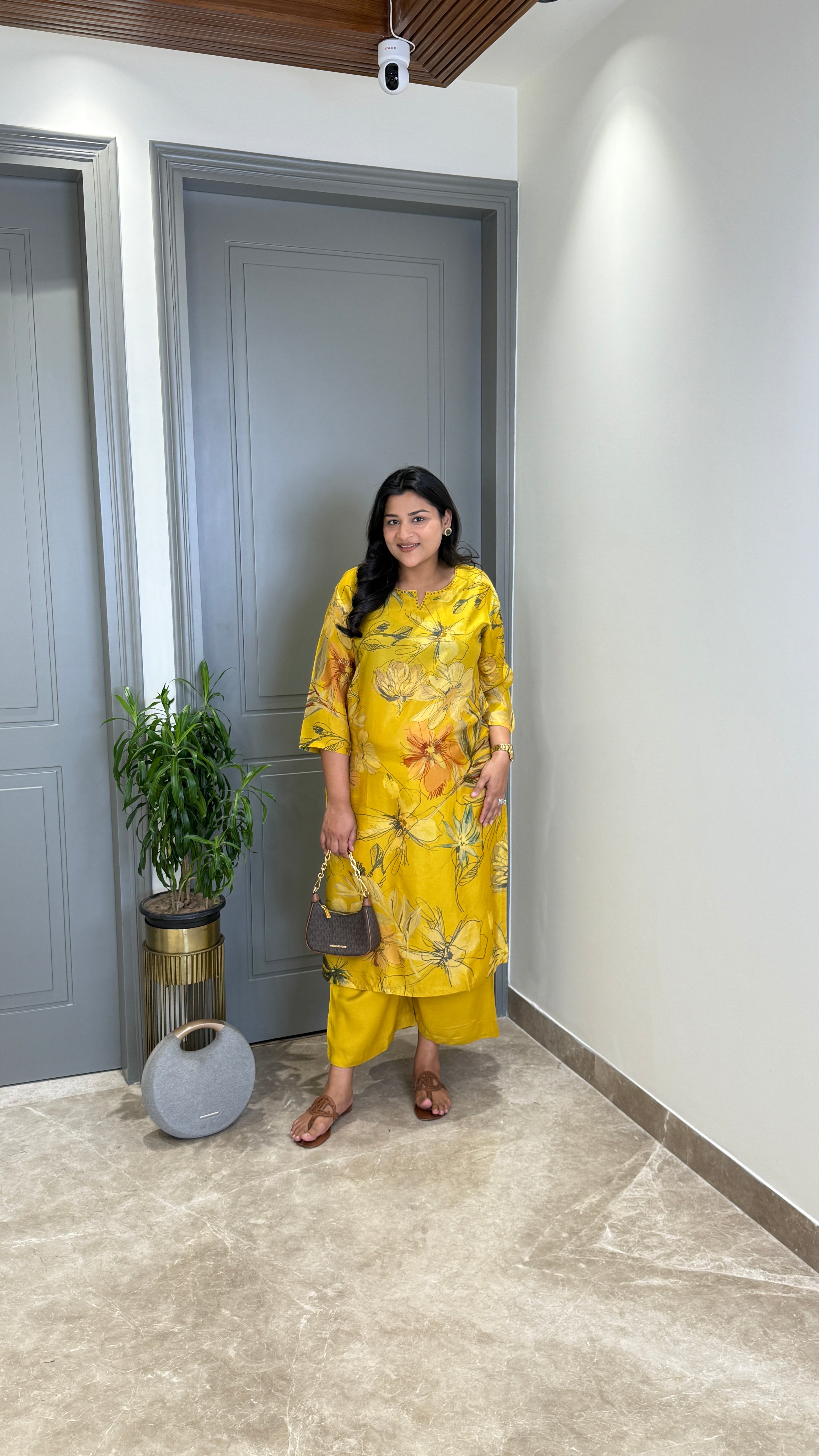 ⁠Siya Yellow Kurta Pants