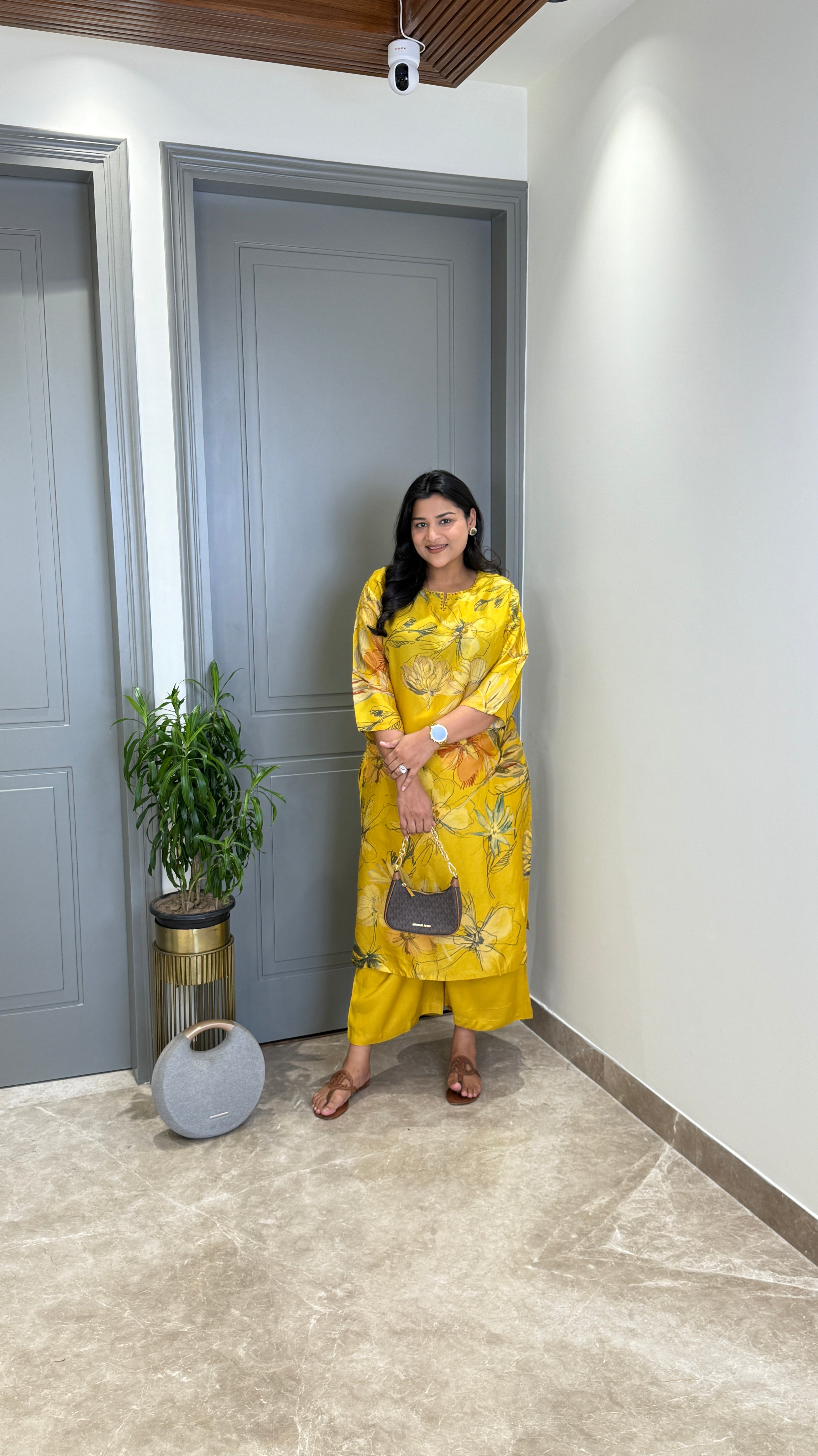 ⁠Siya Yellow Kurta Pants