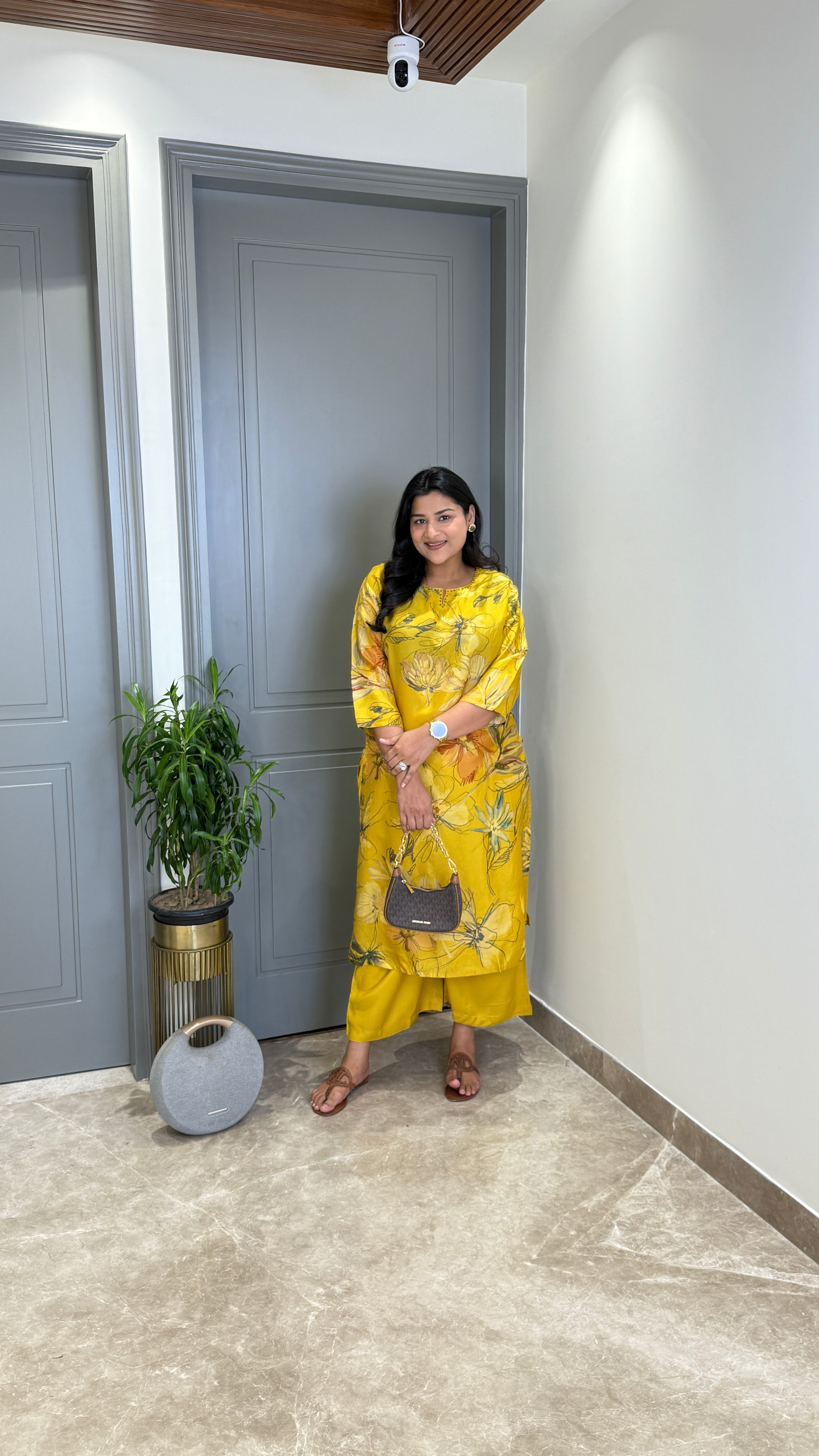 ⁠Siya Yellow Kurta Pants