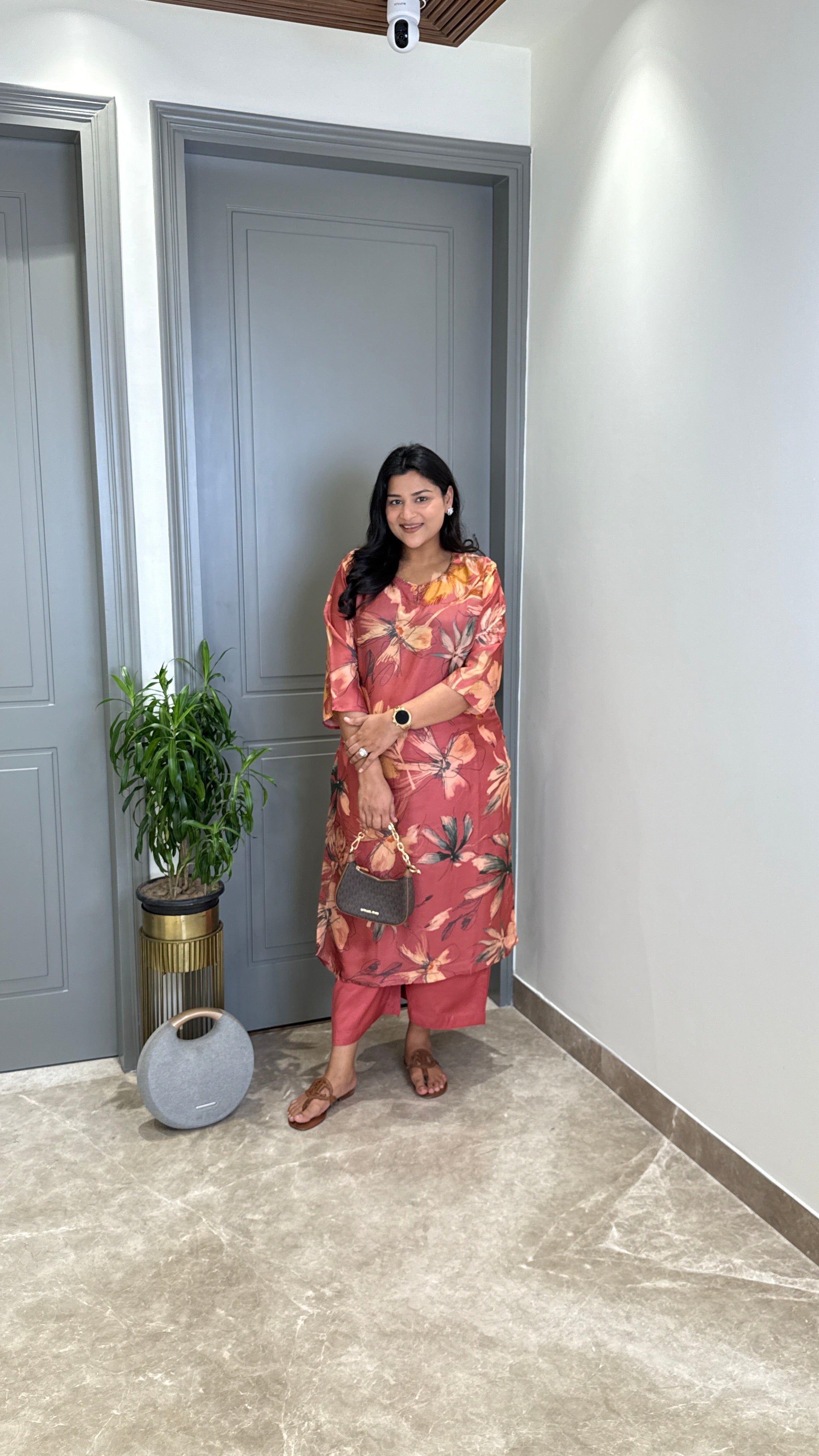 Siya Peach Kurta Pants