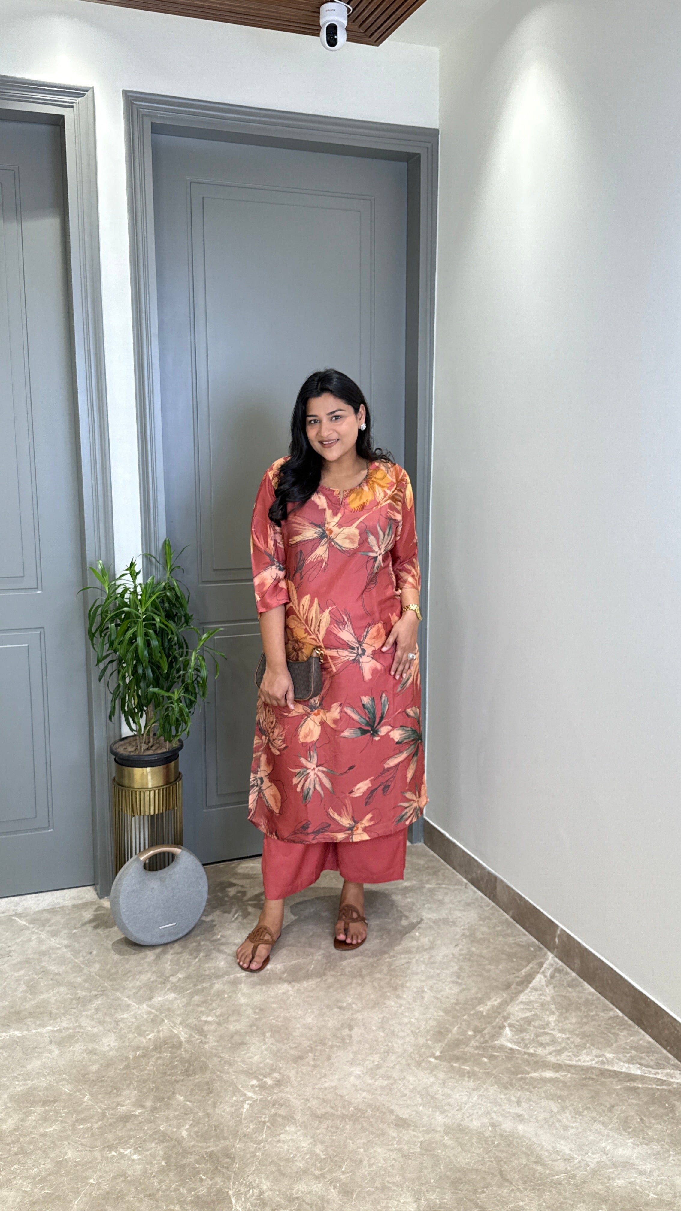 Siya Peach Kurta Pants