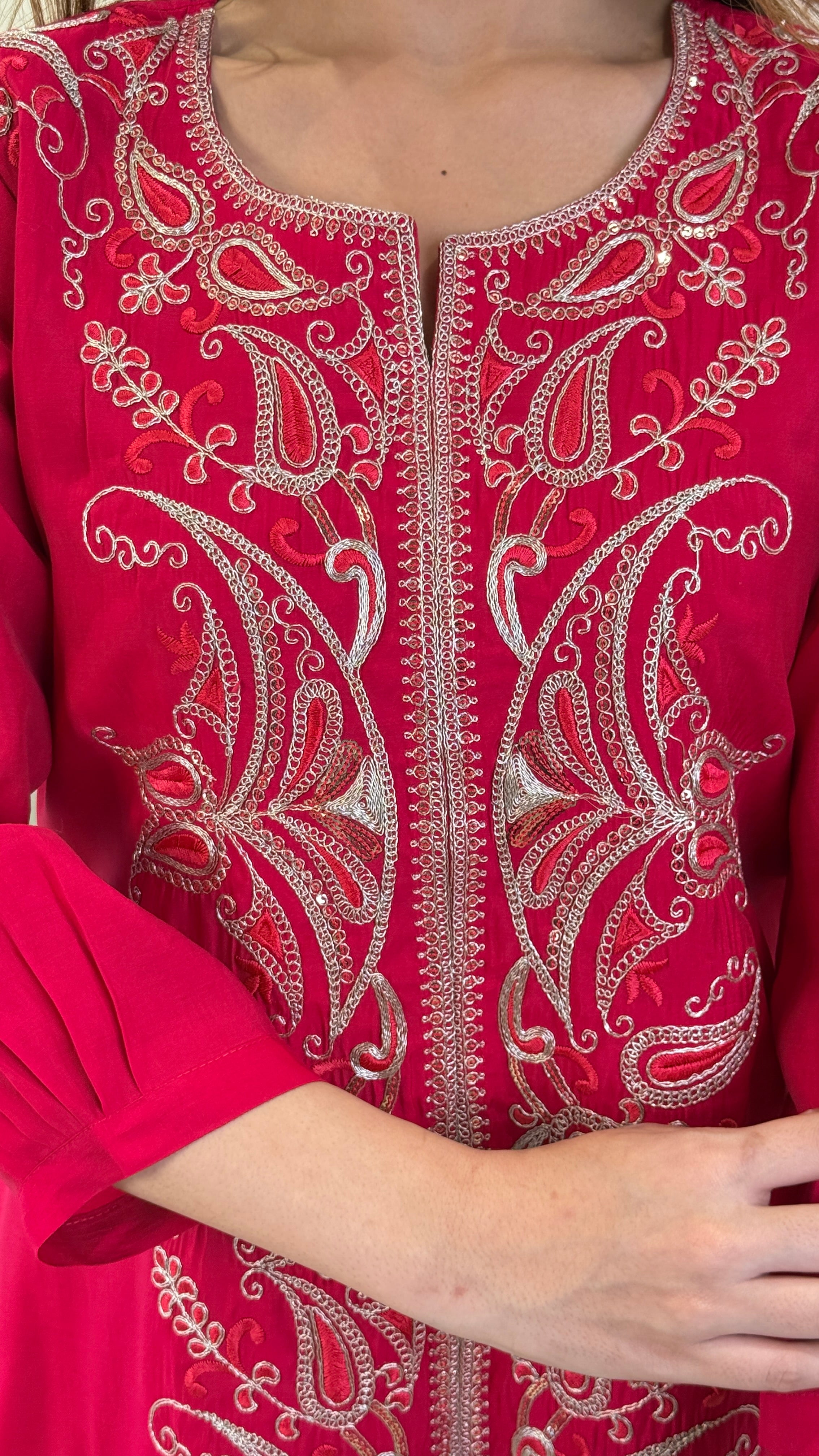 Pink Zardozi Cord Set