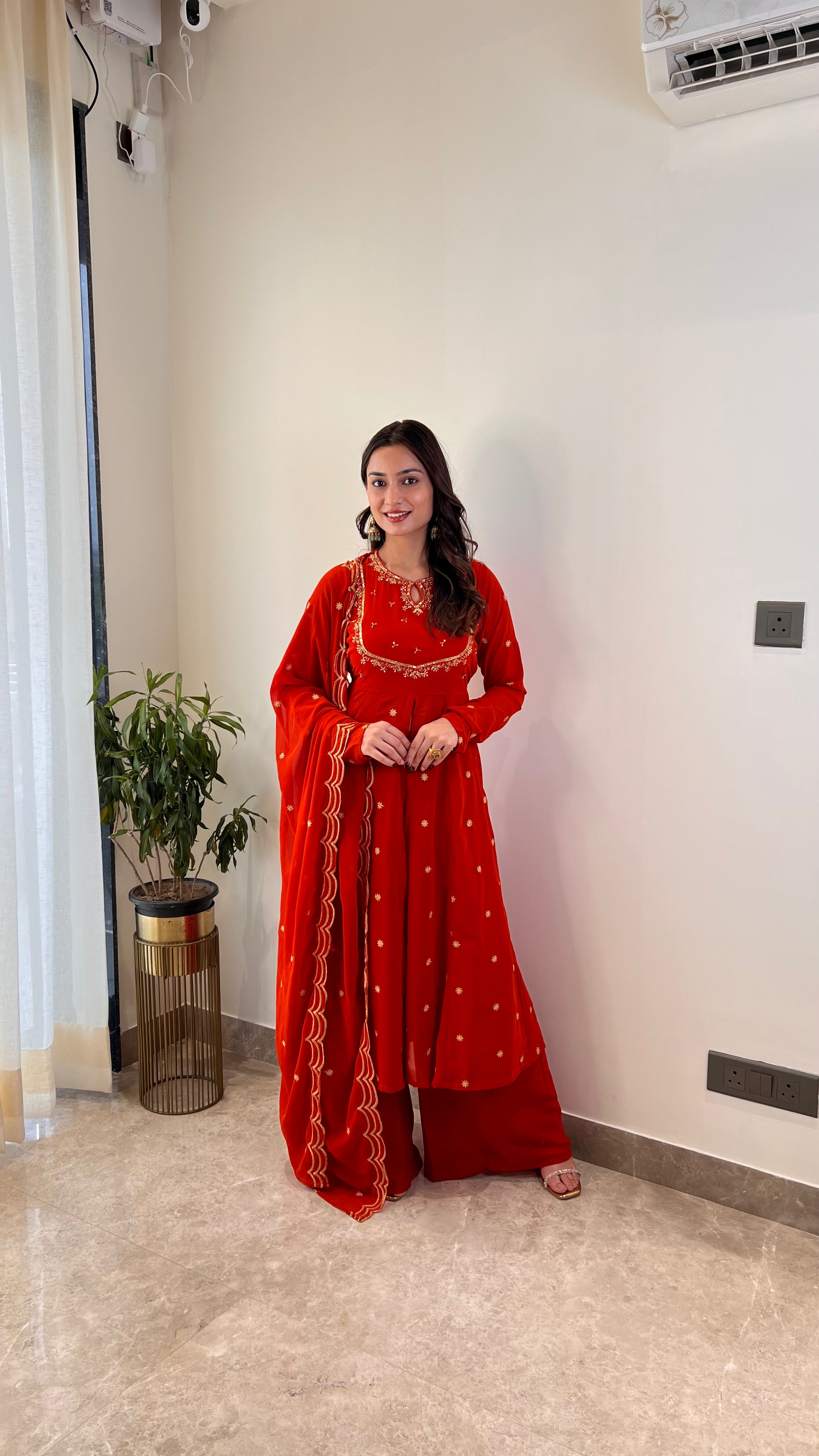 Rust Georgett Suit Set