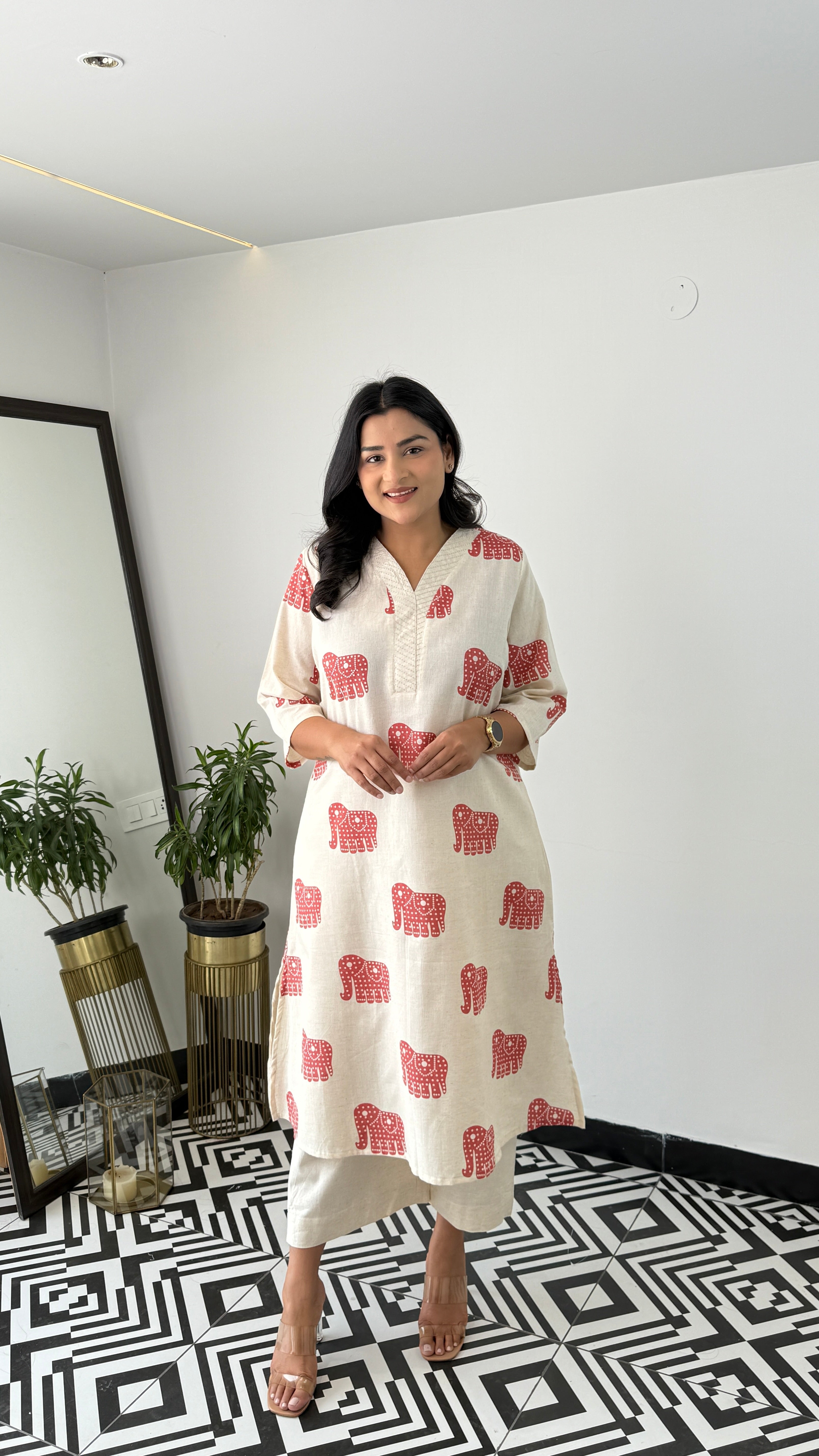 Jumbo Rust Kurta Pants