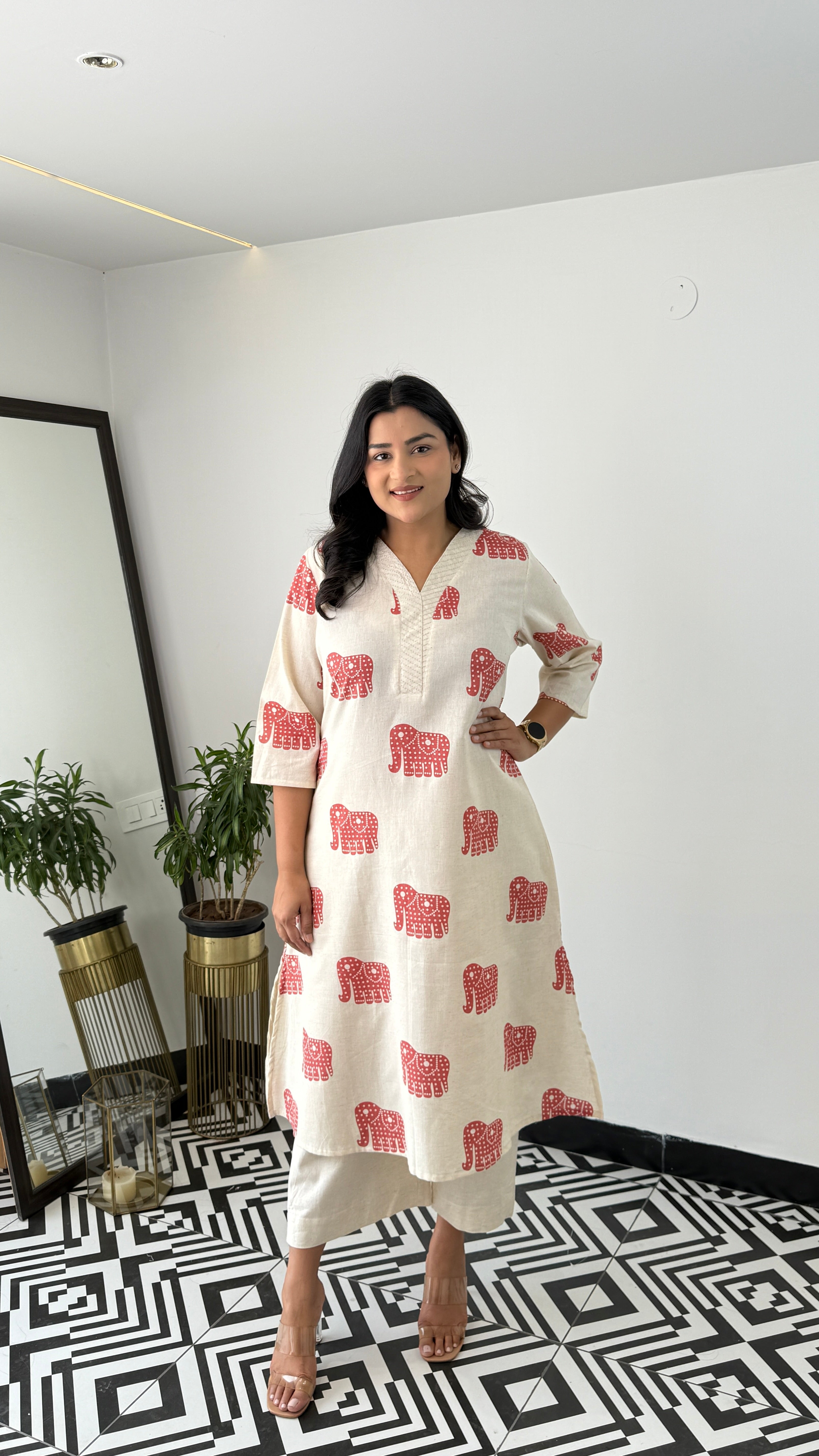 Jumbo Rust Kurta Pants