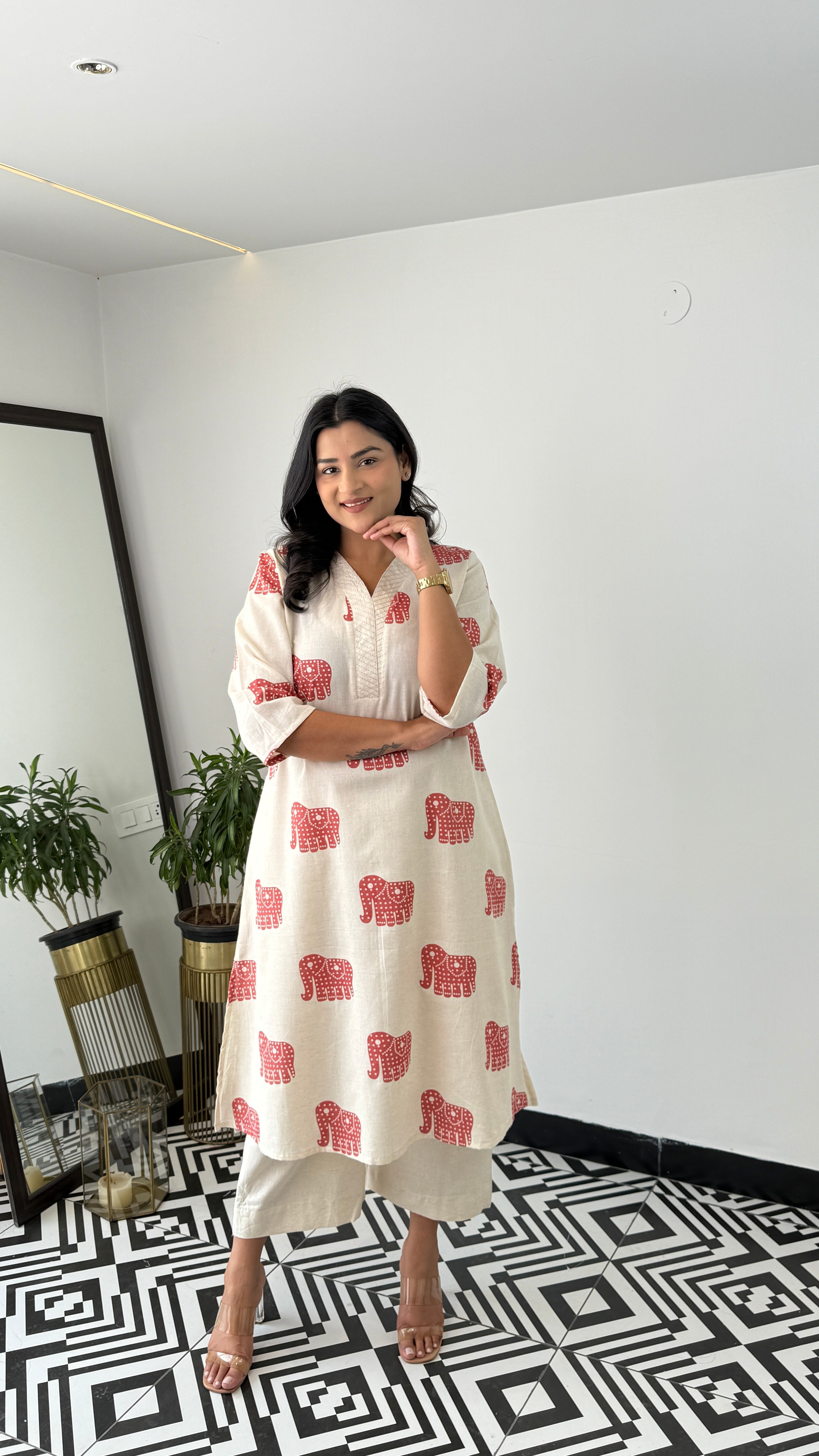 Jumbo Rust Kurta Pants