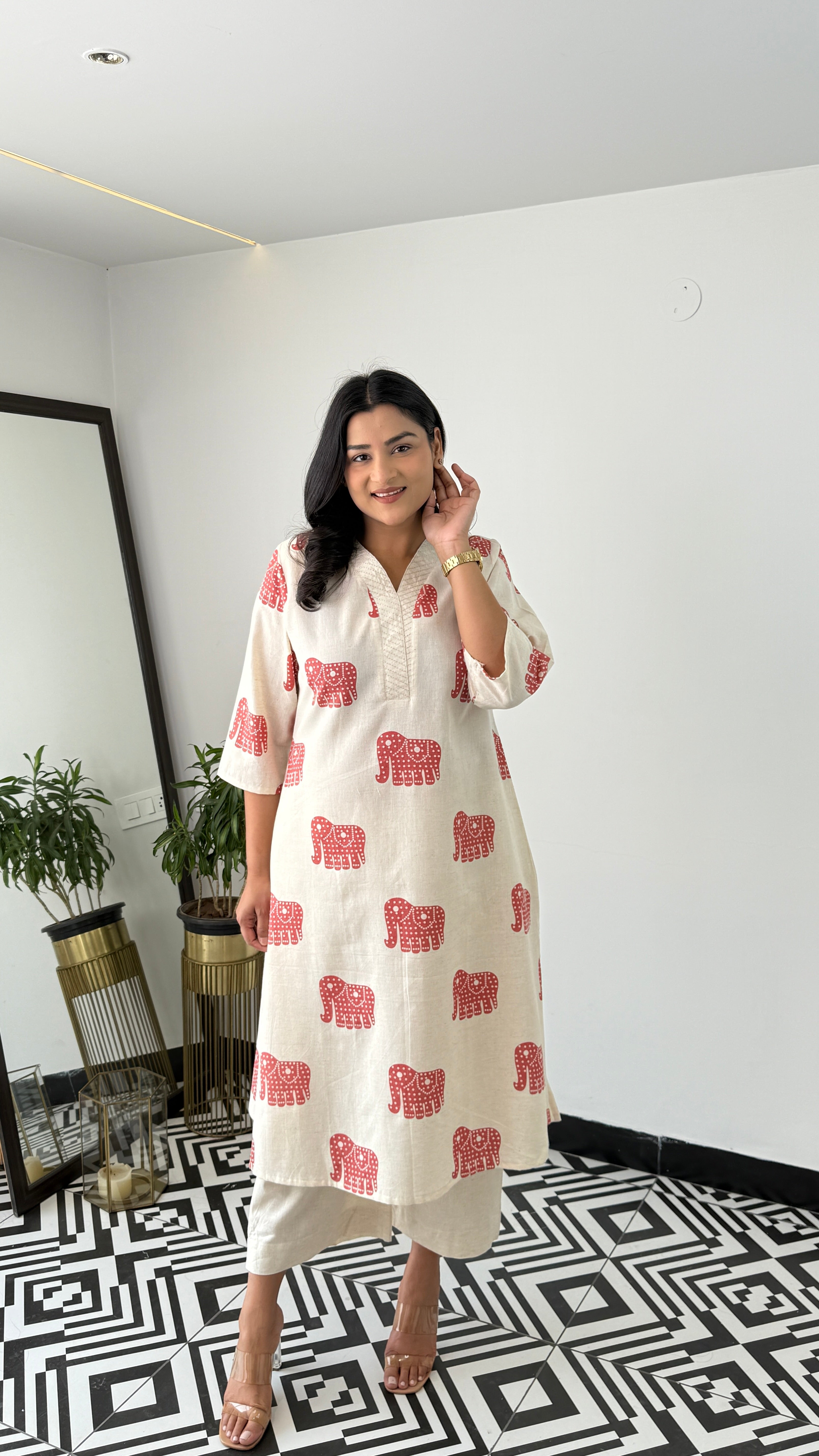 Jumbo Rust Kurta Pants