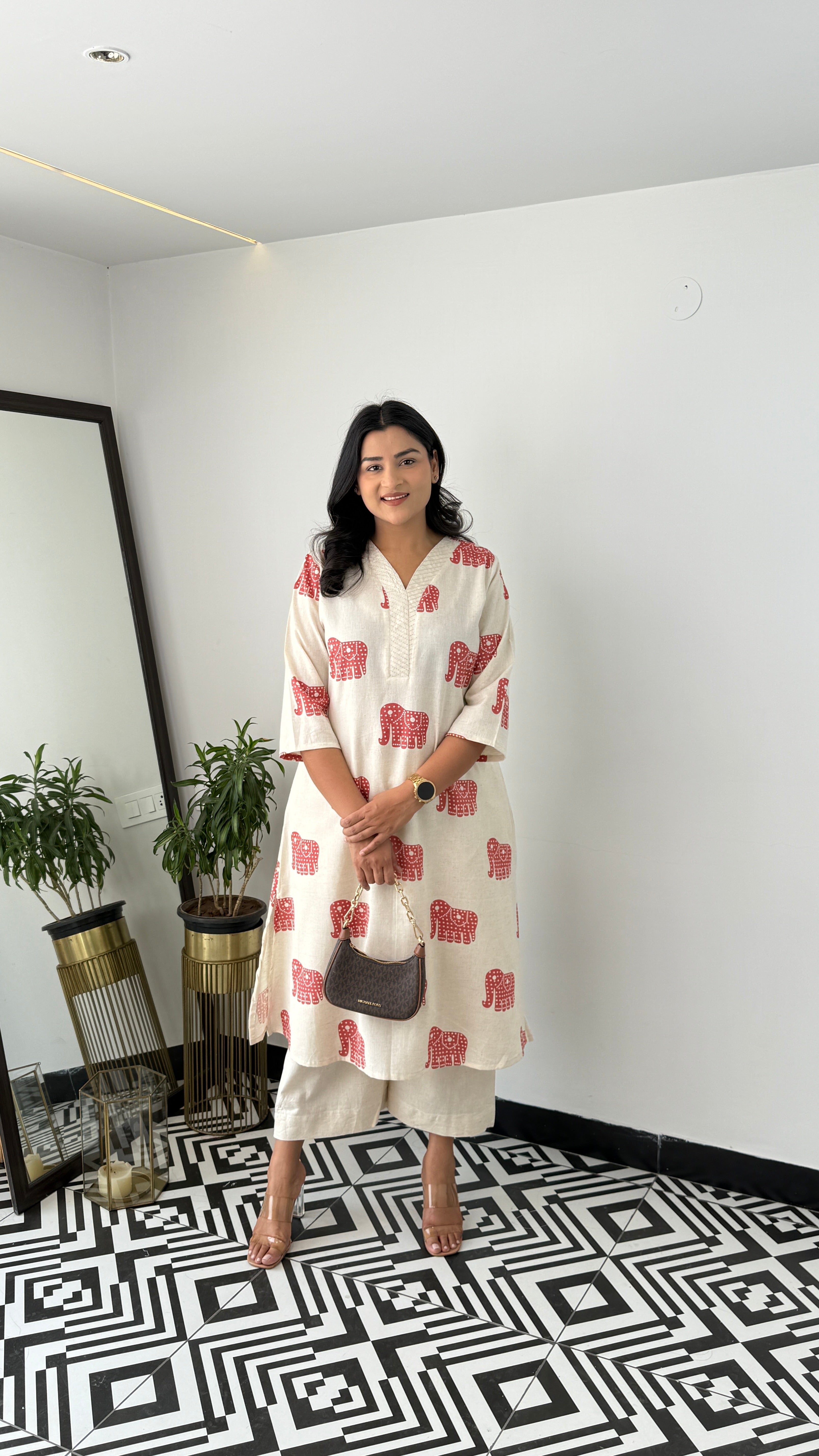 Jumbo Rust Kurta Pants