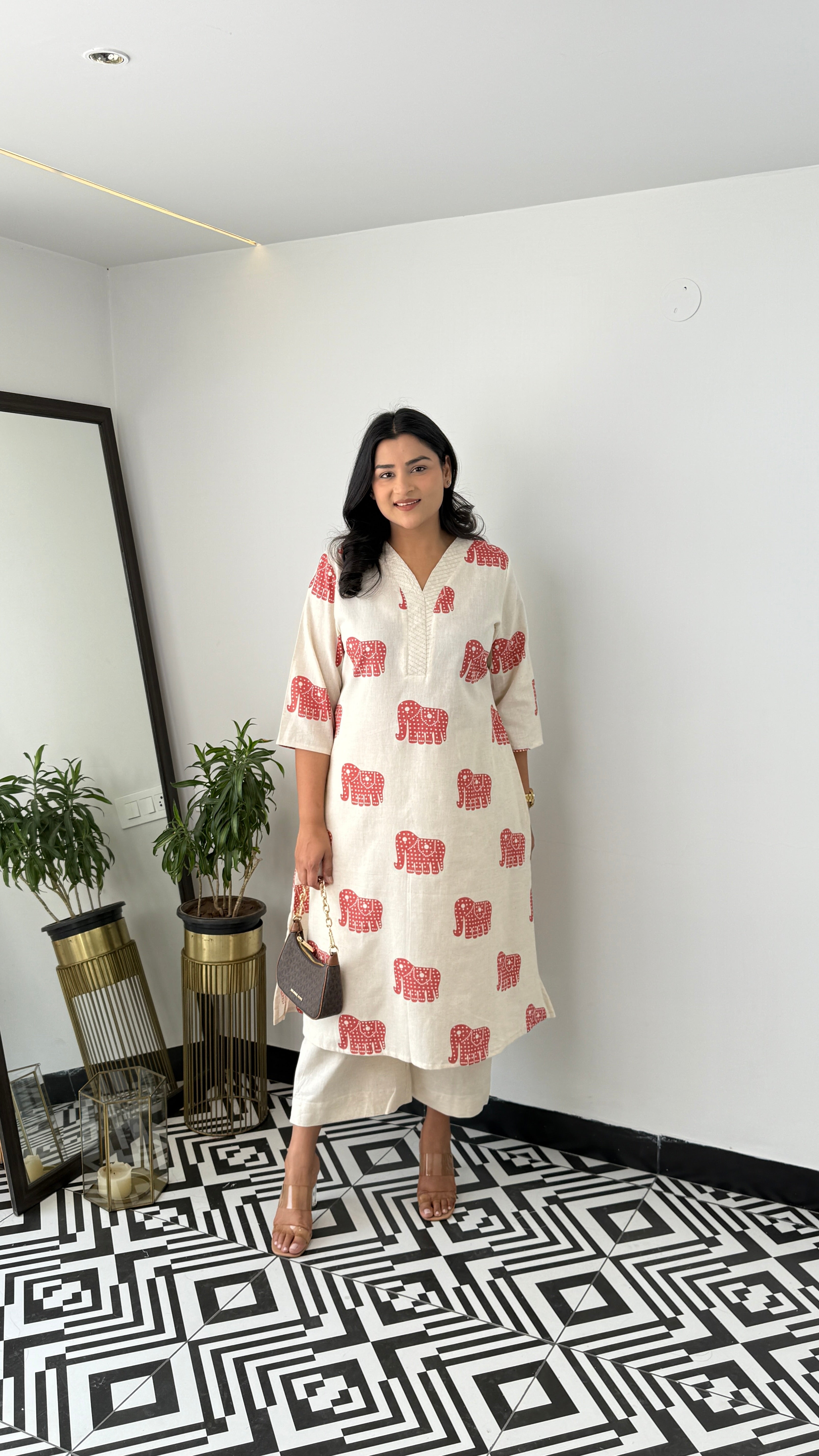 Jumbo Rust Kurta Pants