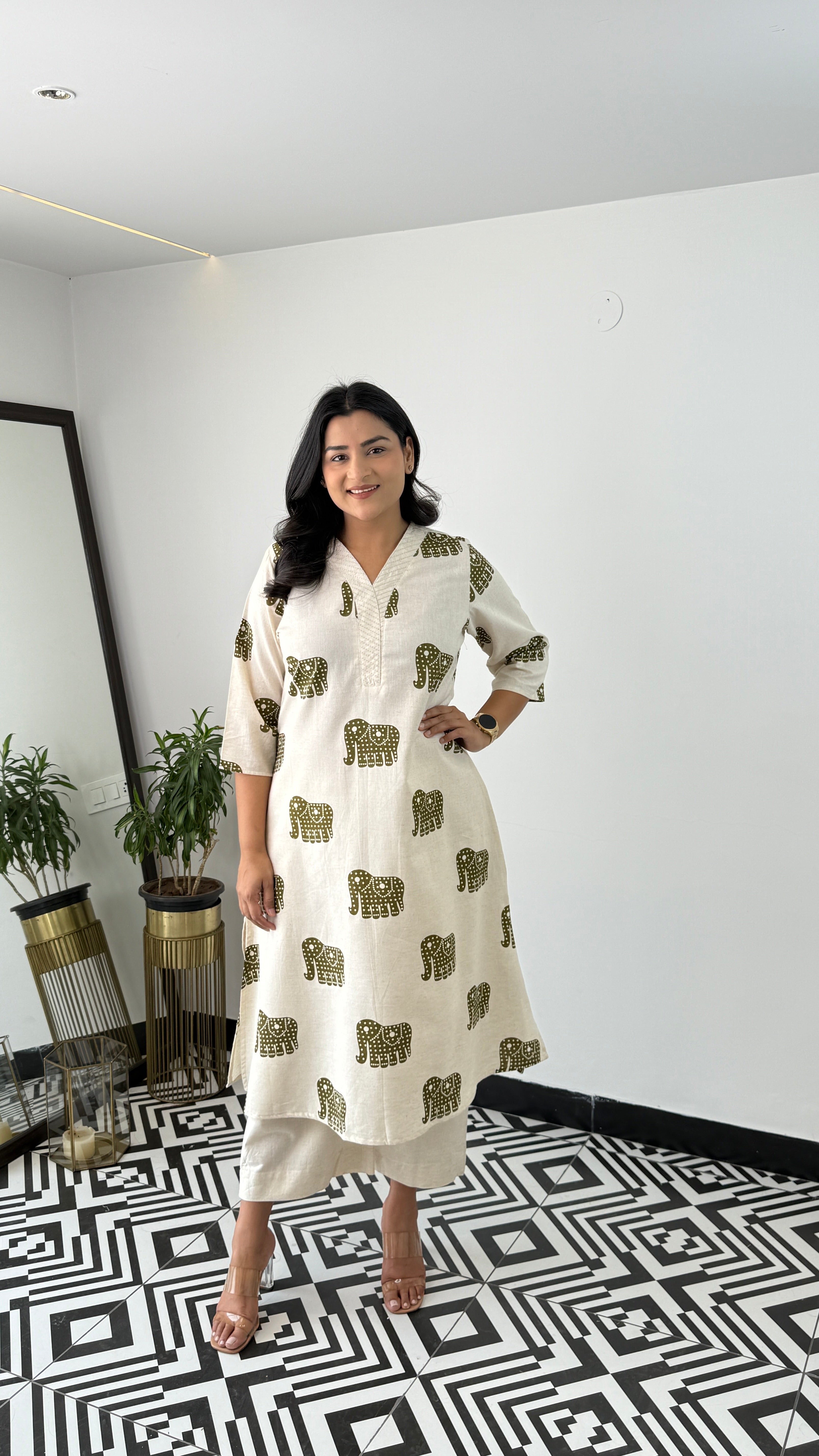 Jumbo Brown Kurta Pants