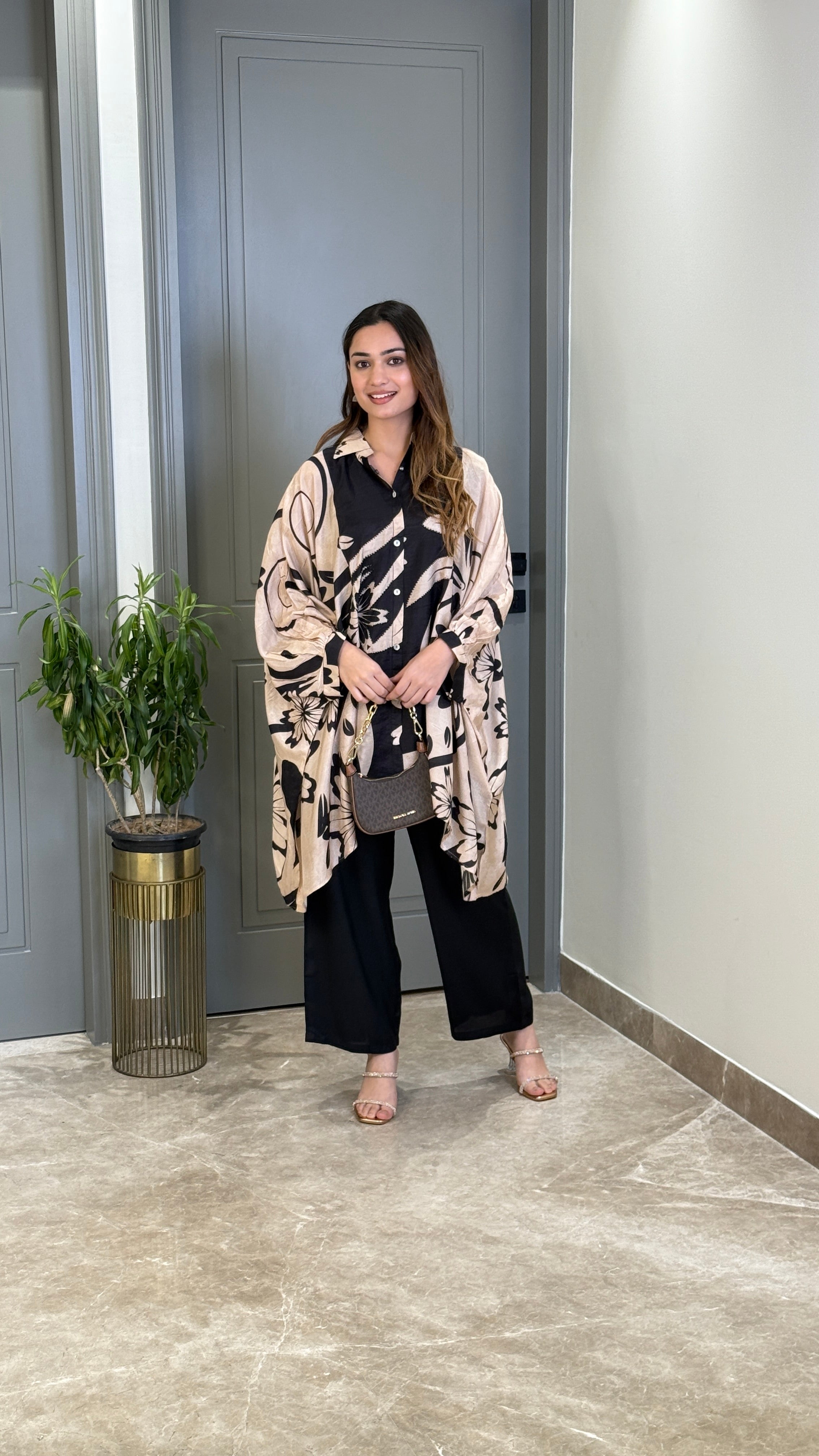 Black & Cream Cord Set