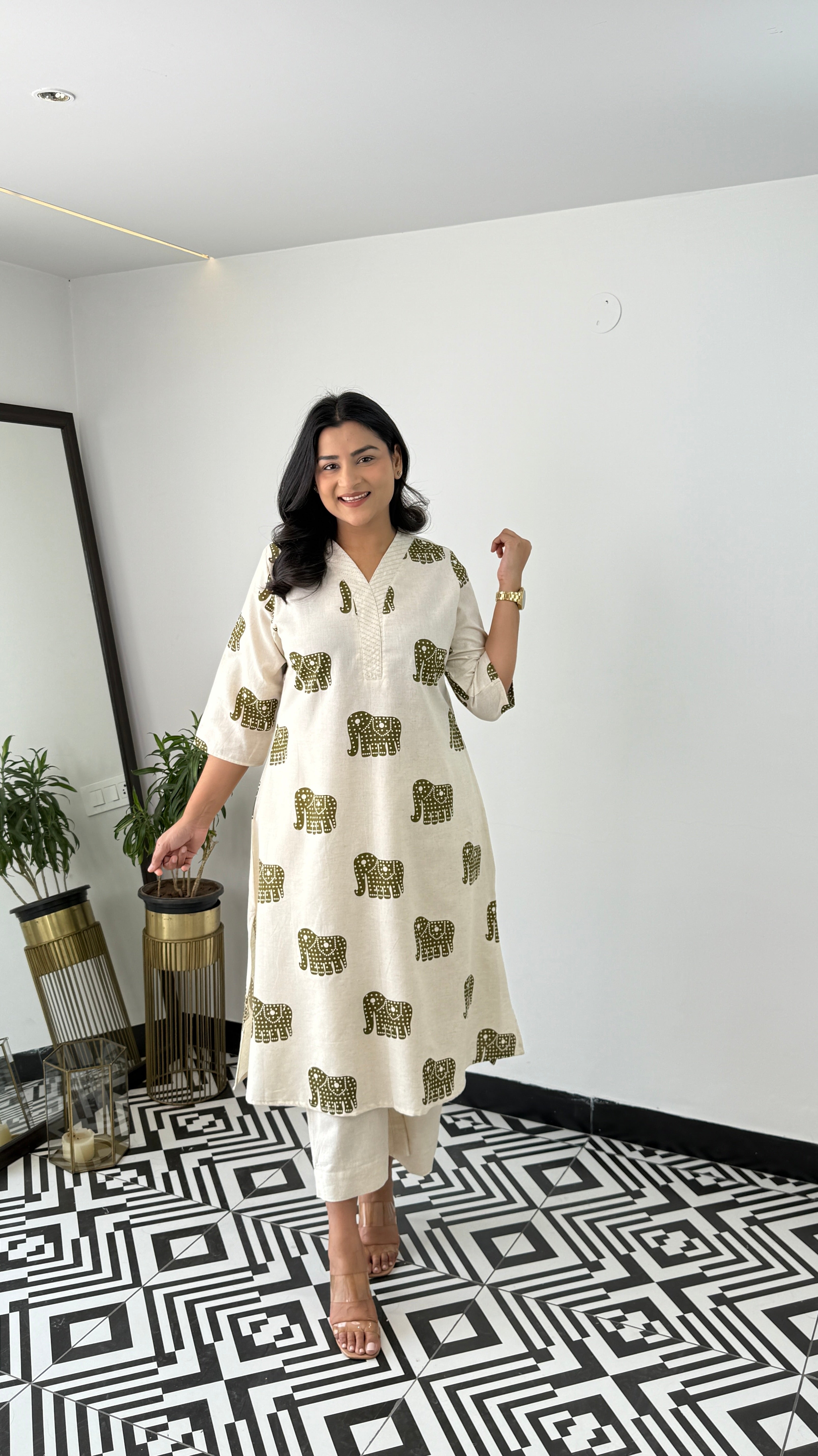 Jumbo Brown Kurta Pants