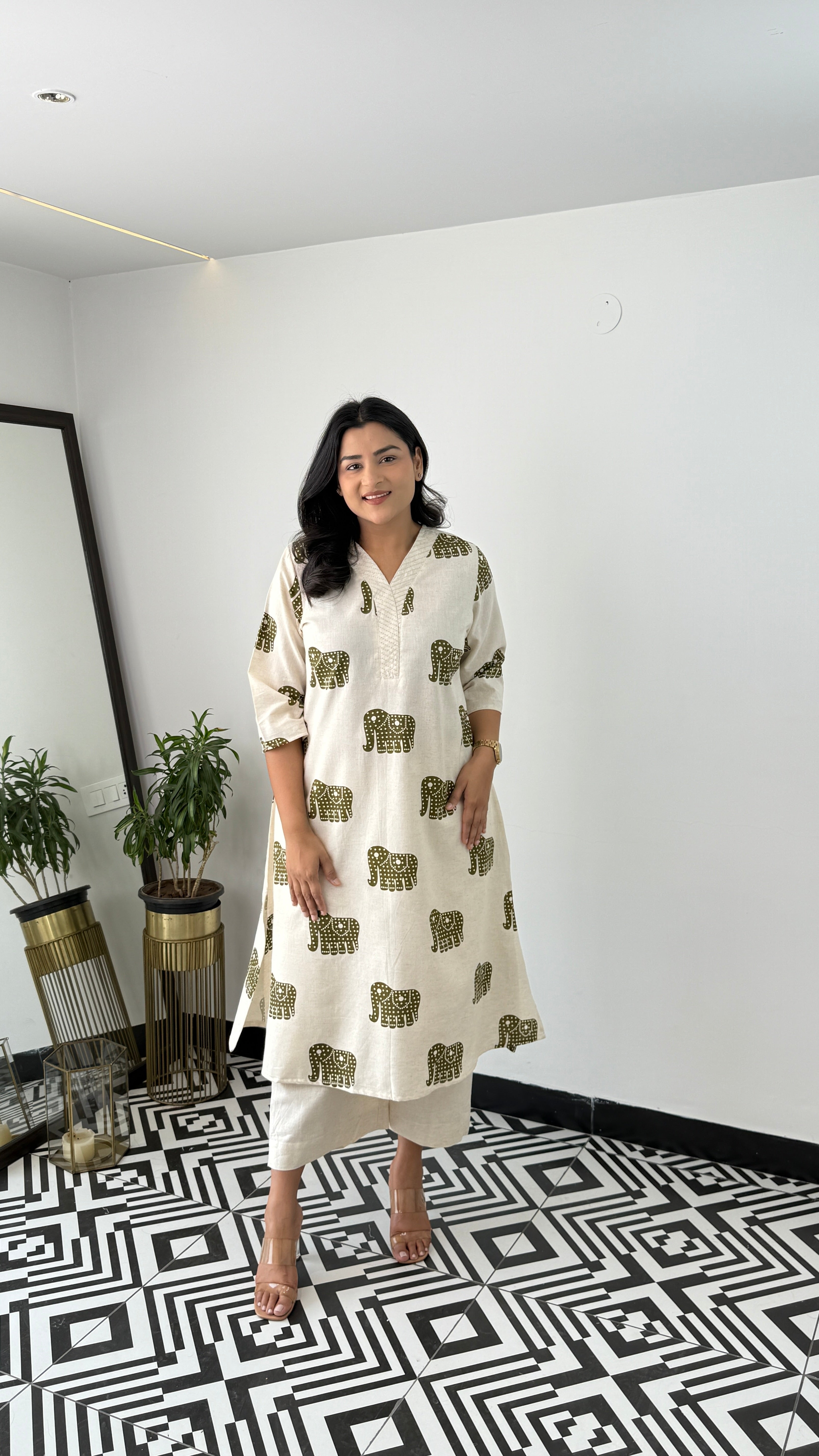 Jumbo Brown Kurta Pants