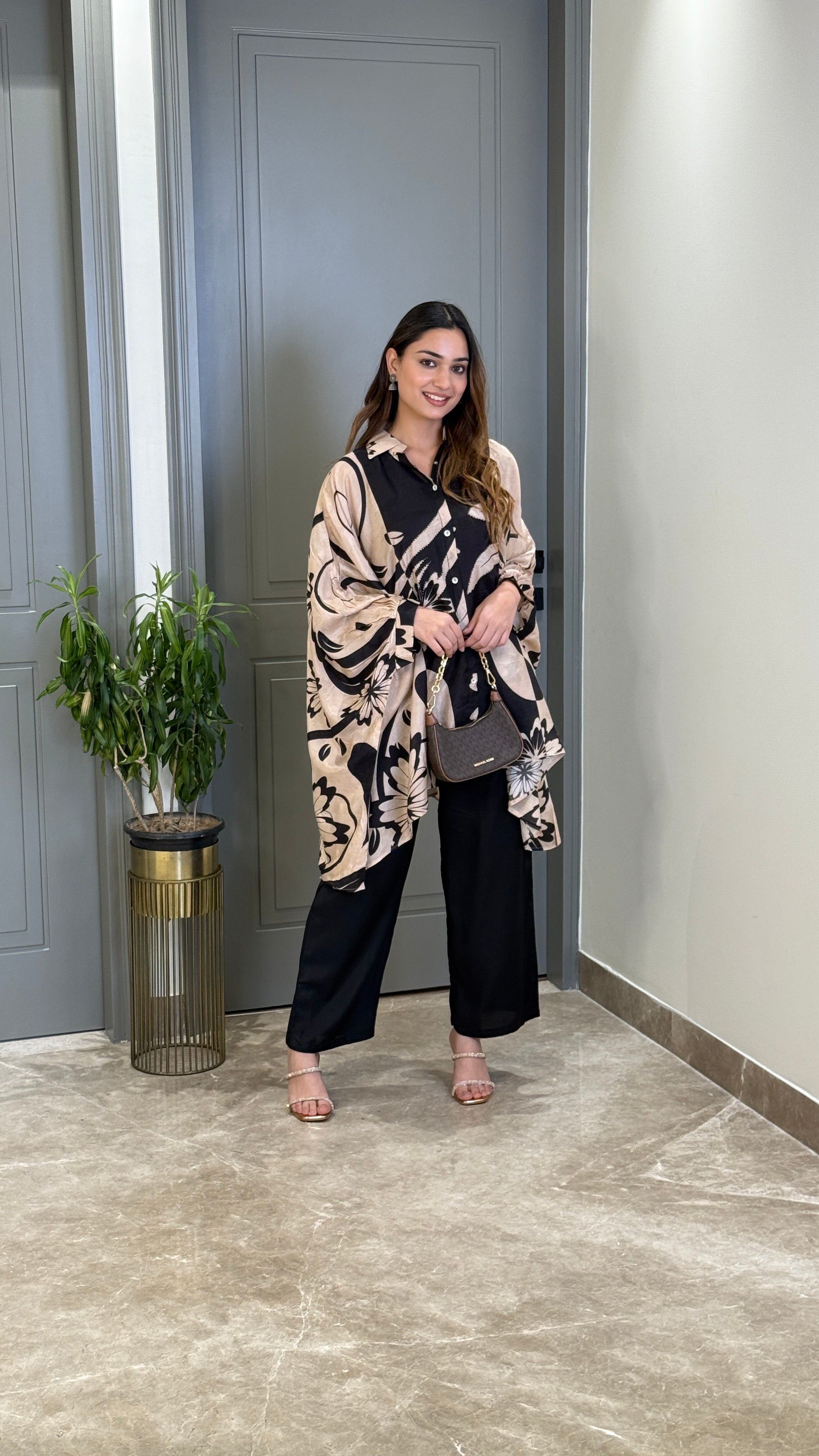 Black & Cream Cord Set