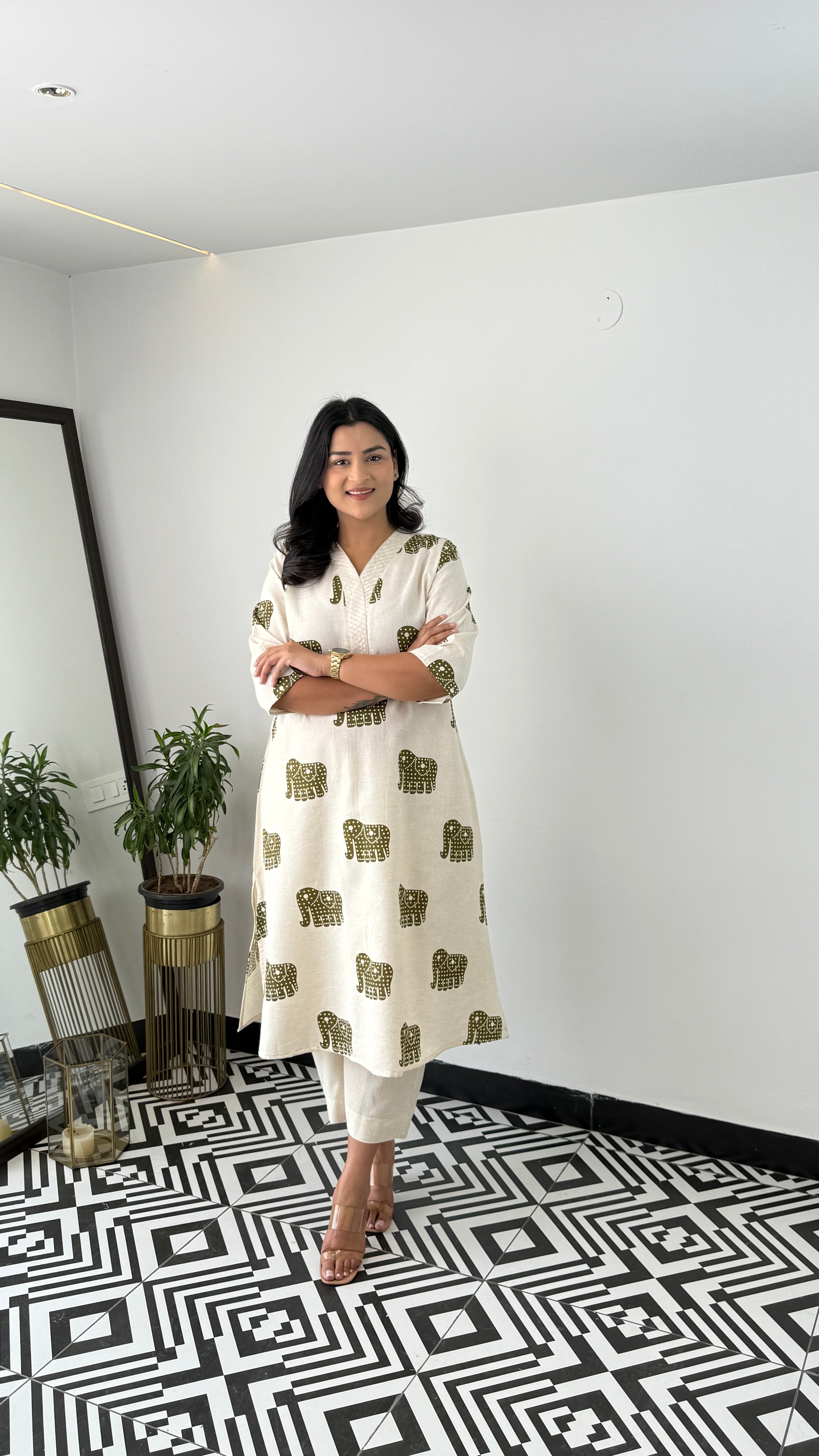 Jumbo Brown Kurta Pants