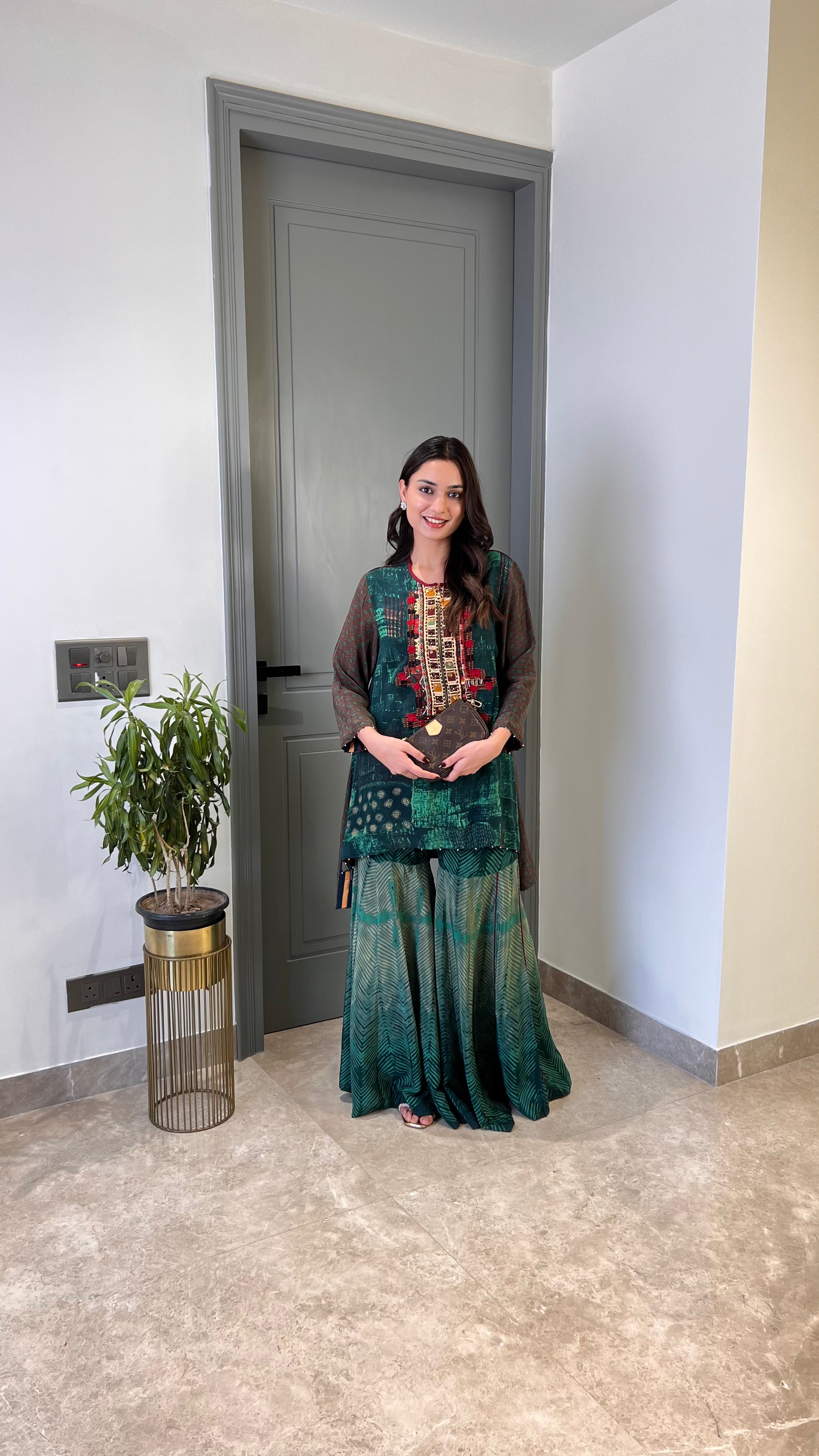 Green Premium Plazo Style