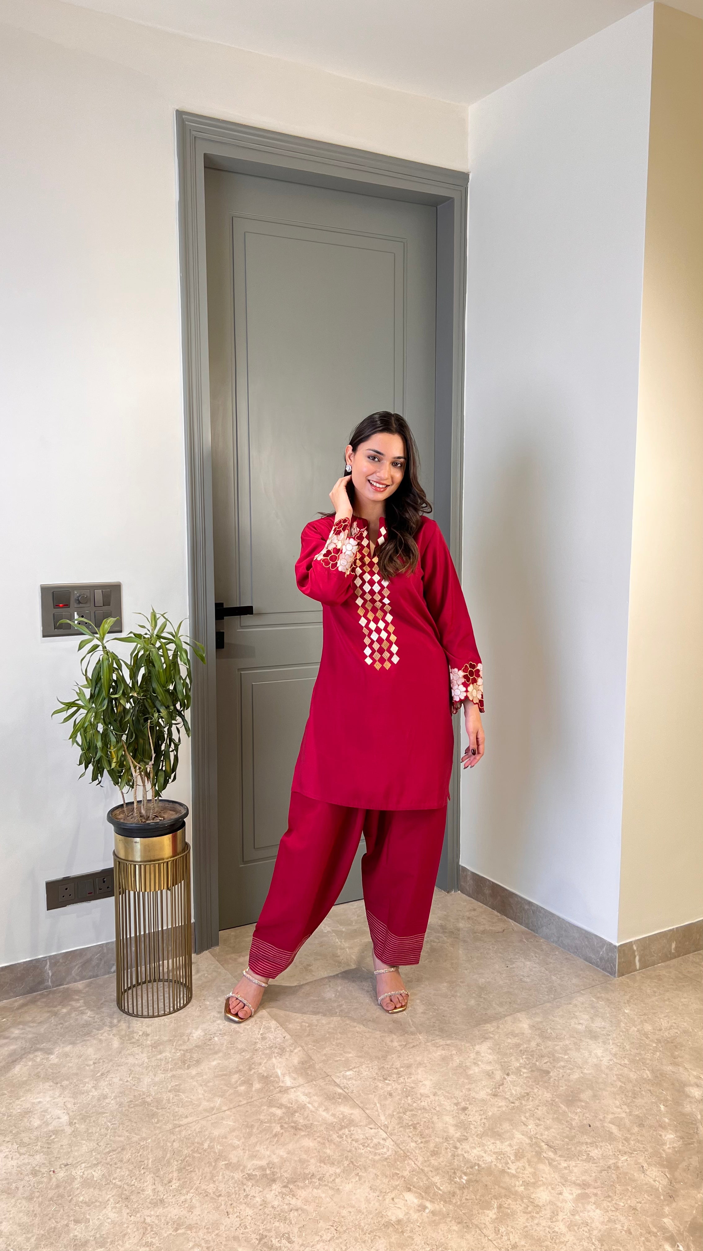 Diamond Pink Cord Set