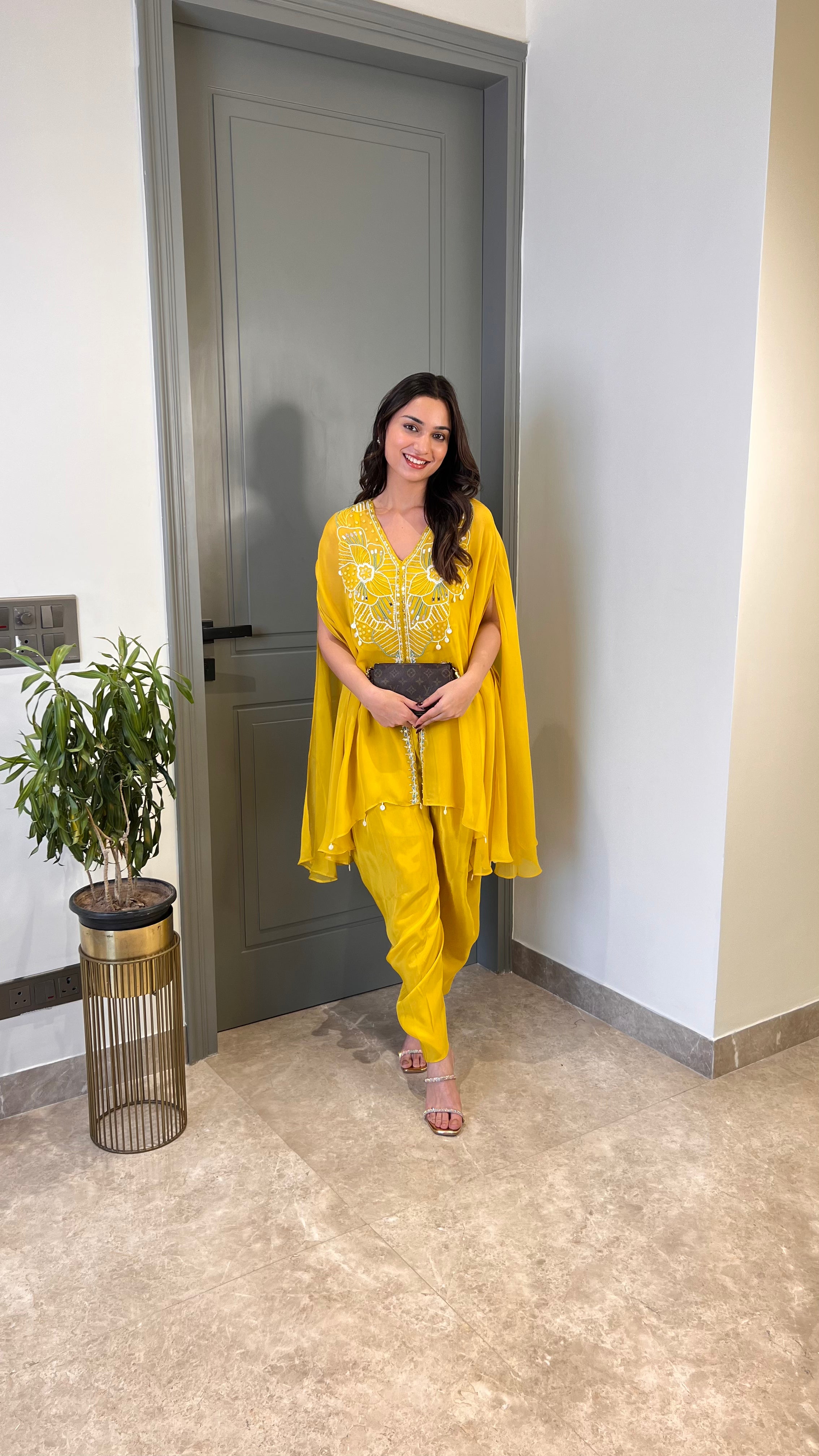 Yellow Pearl Tulip Indo Western