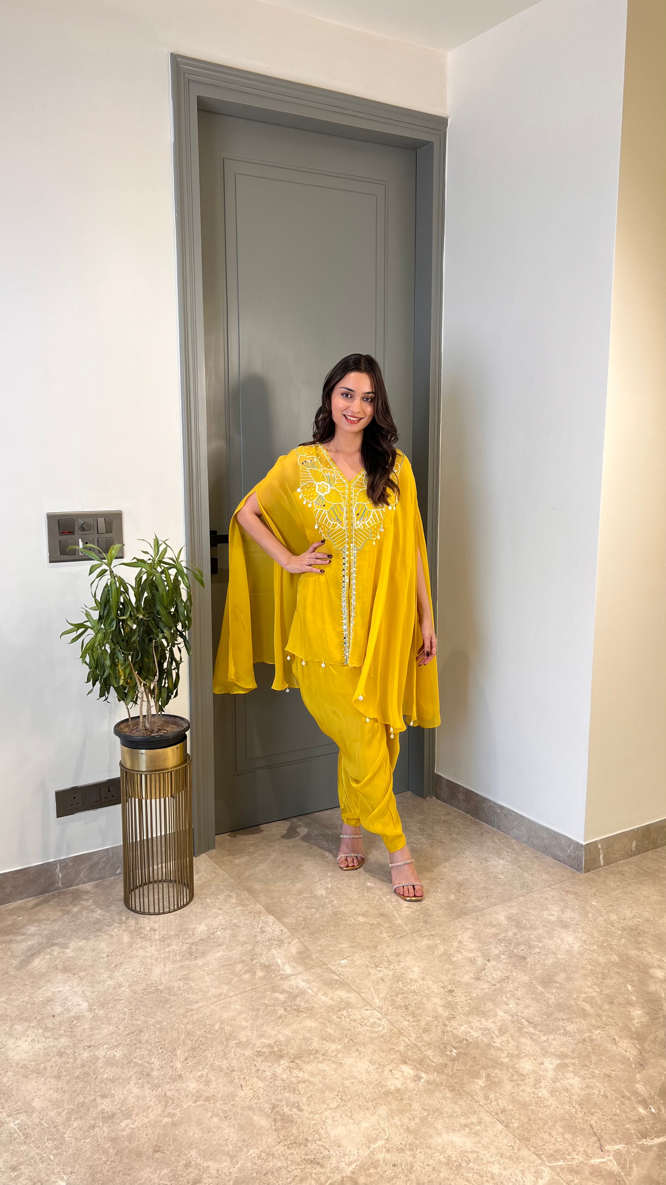 Yellow Pearl Tulip Indo Western